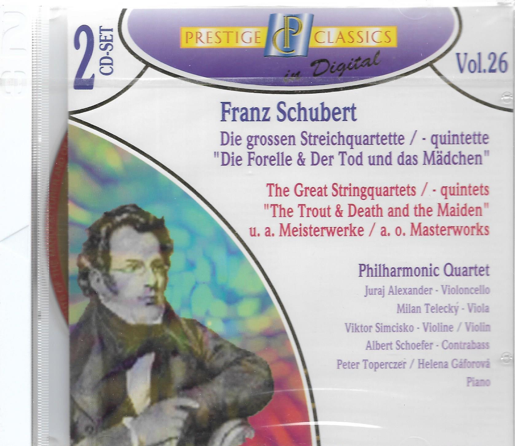 Schubert • Die Grossen Streichquartette /  Quintette-The Trout & The Death And The Maiden