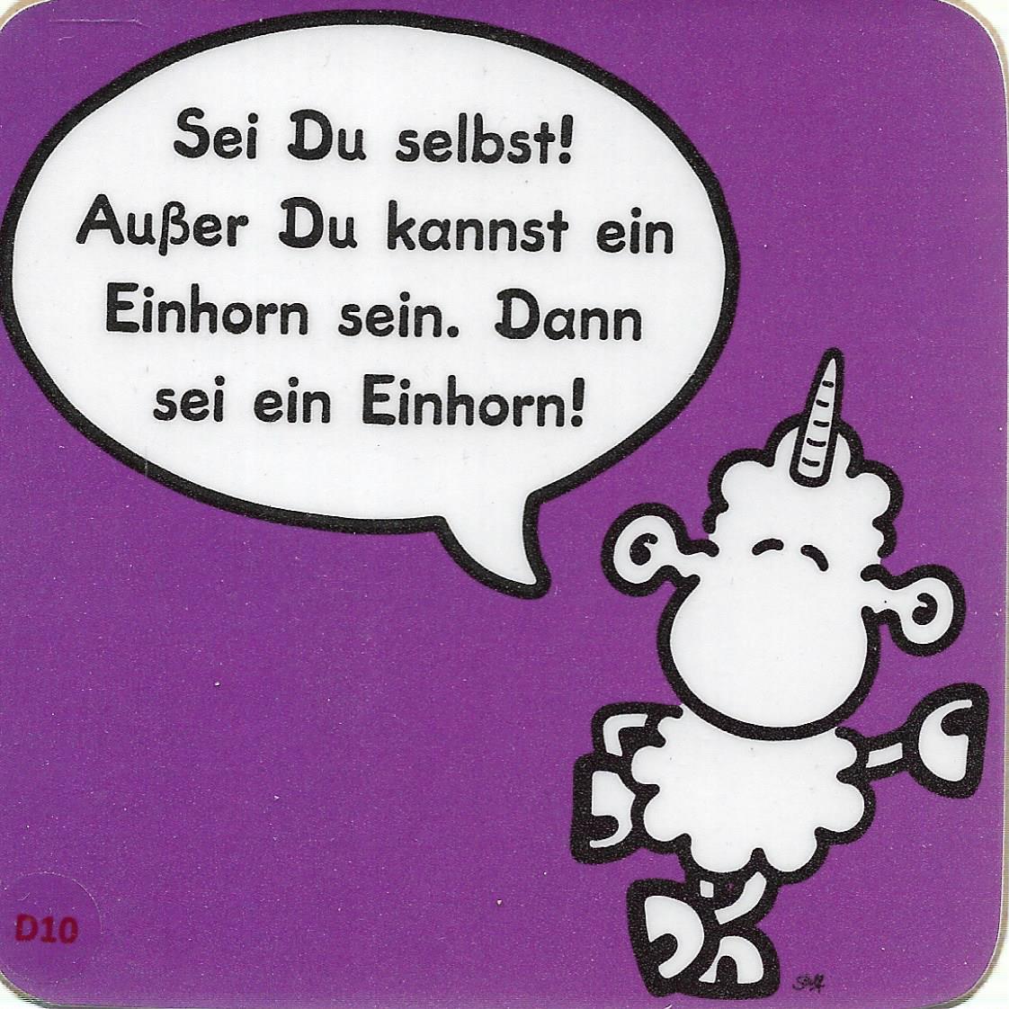 Kork - Untersetzer • Sei du selbst! außer...