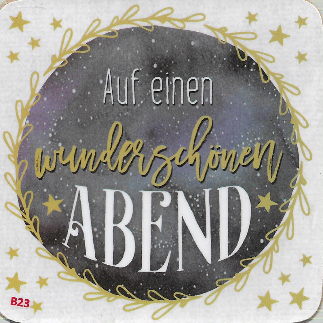 Kork - Untersetzer • Auf einen wunderschönen Abend