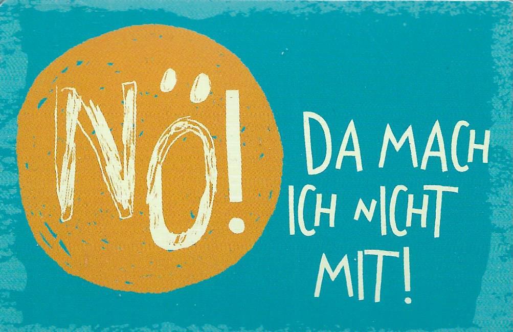 Kühlschrank-Magnet • NÖ! Da mach ich nicht mit!