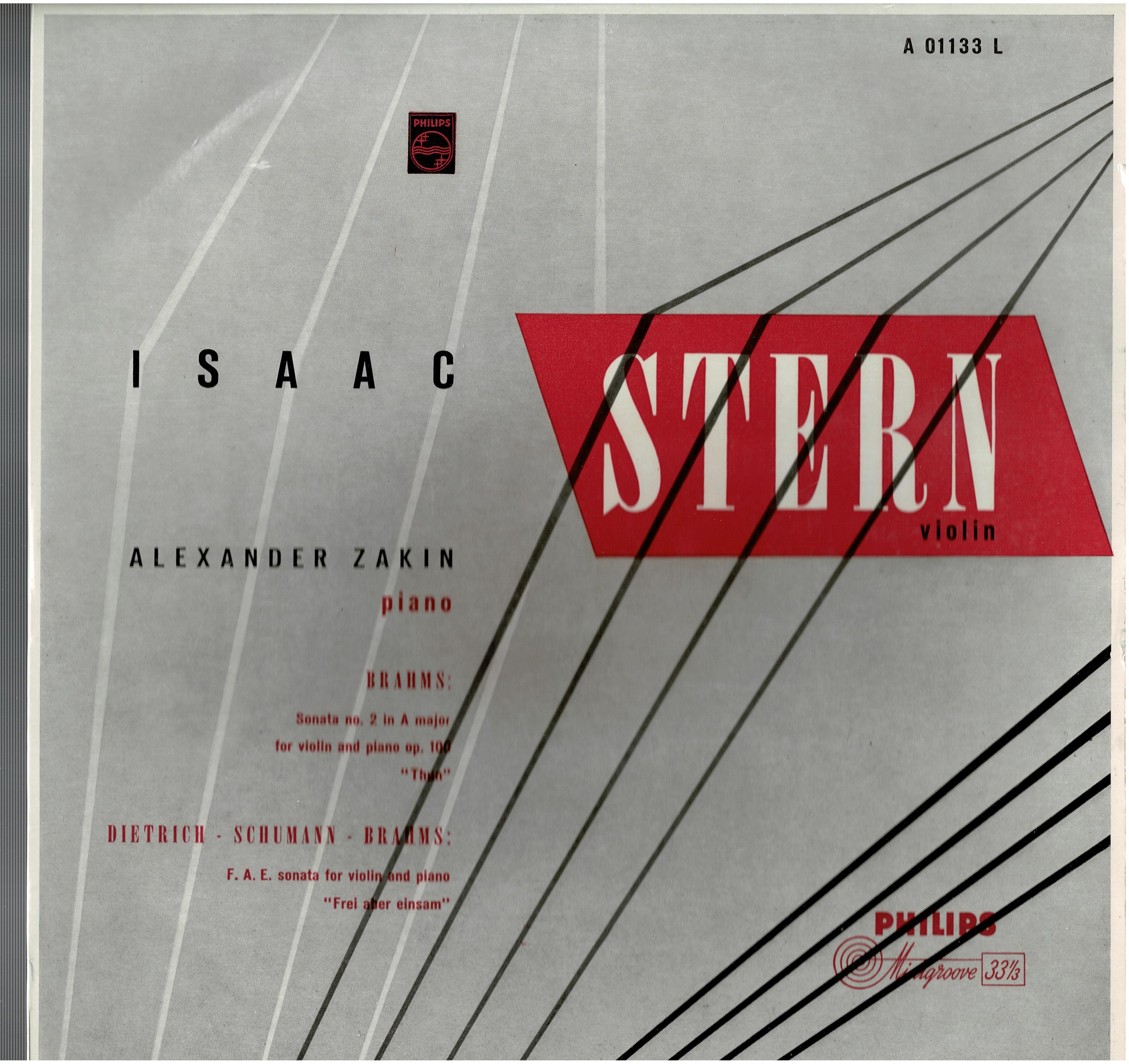 Isaac Stern / Alexander Zakin • Violinsonate Nr. 2 A-Dur / Violinsonate F.A.E.