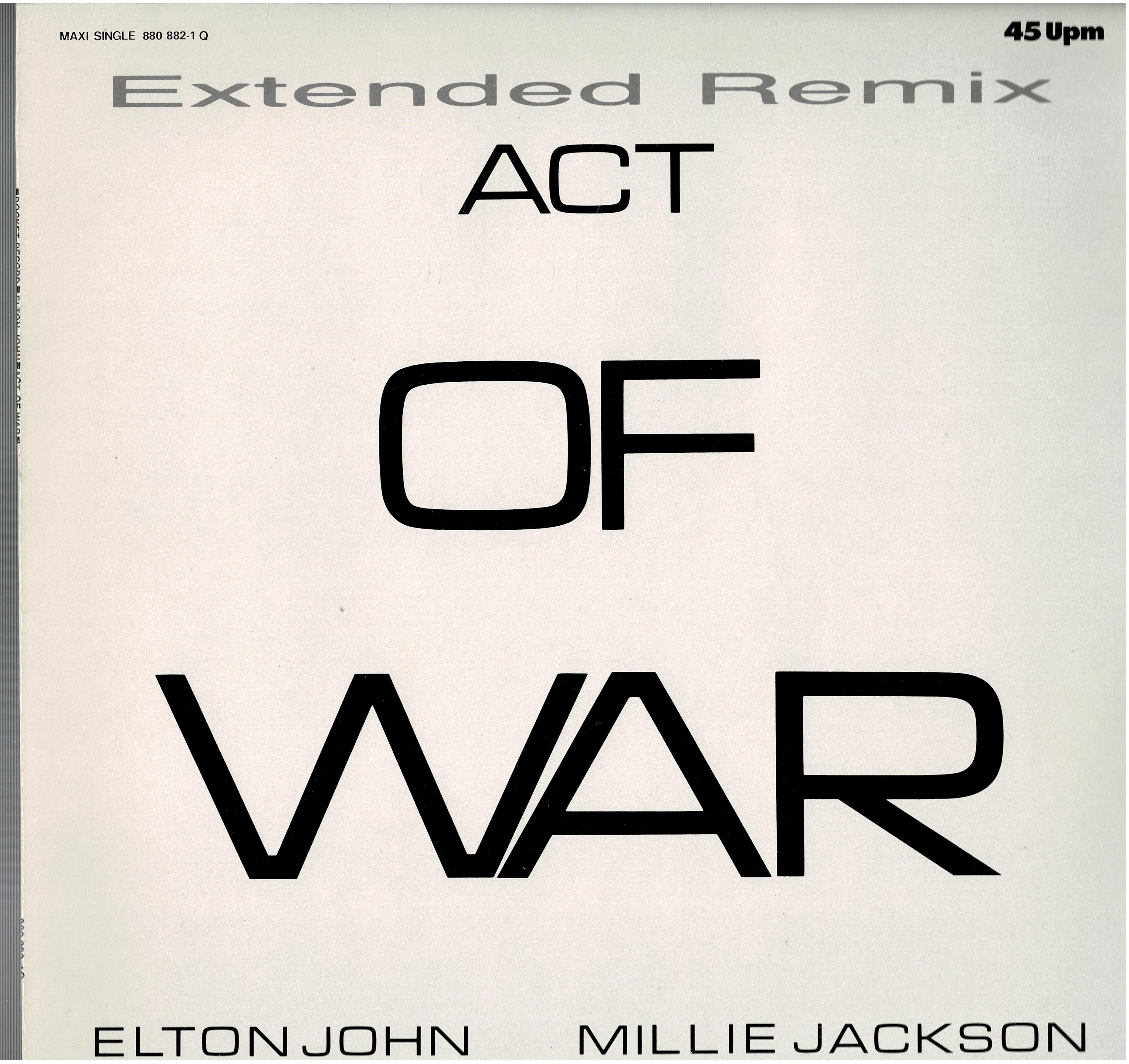 Elton John / Millie Jackson • Act Of War (Extended Remix)