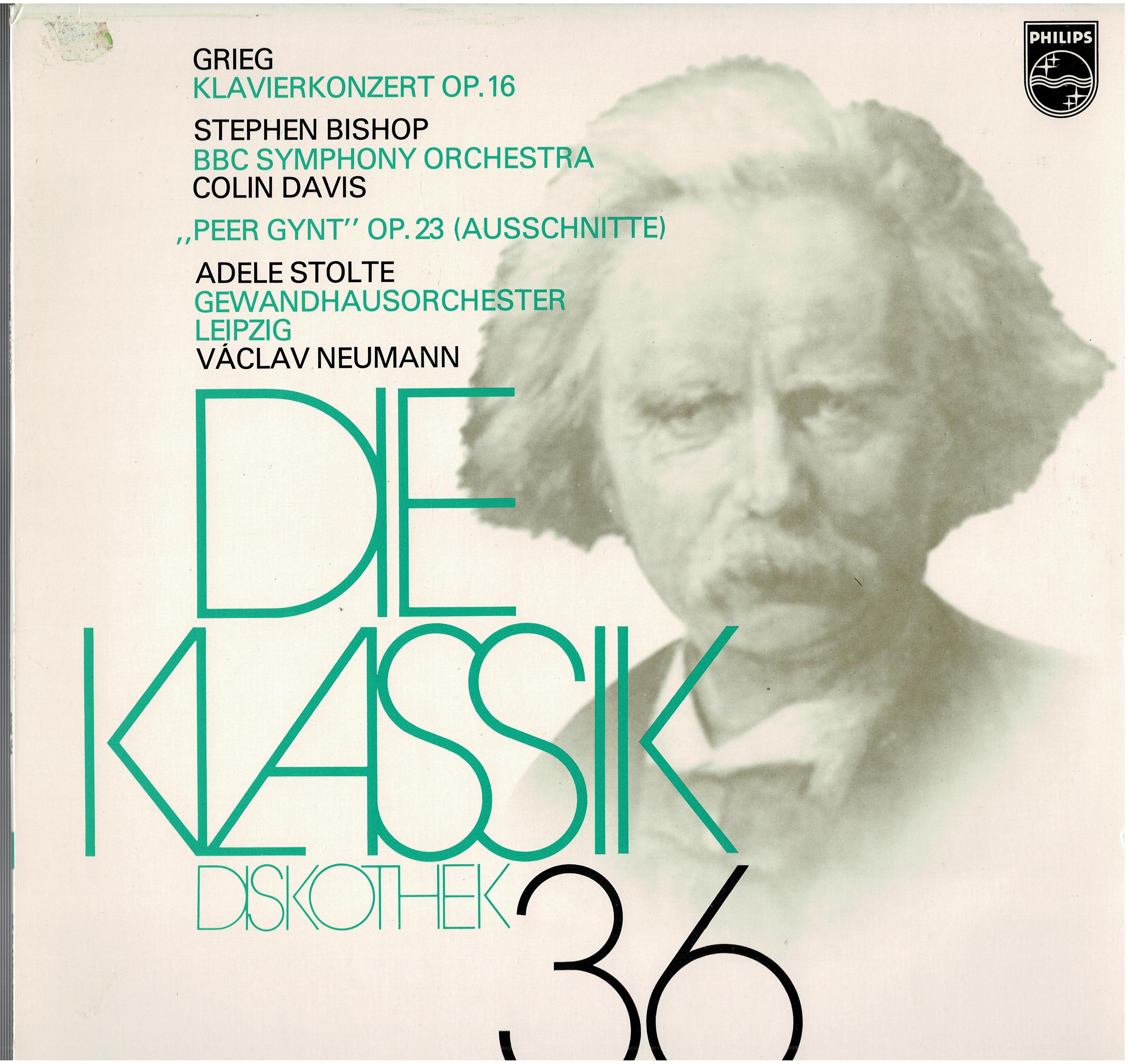 Edvard Grieg / Stephen Bishop / BBC Symphony Orchestra - Sir Colin Davis ... • Klavierkonzert Op. 16 / „Peer Gynt“ Op. 23 (Ausschnitte)