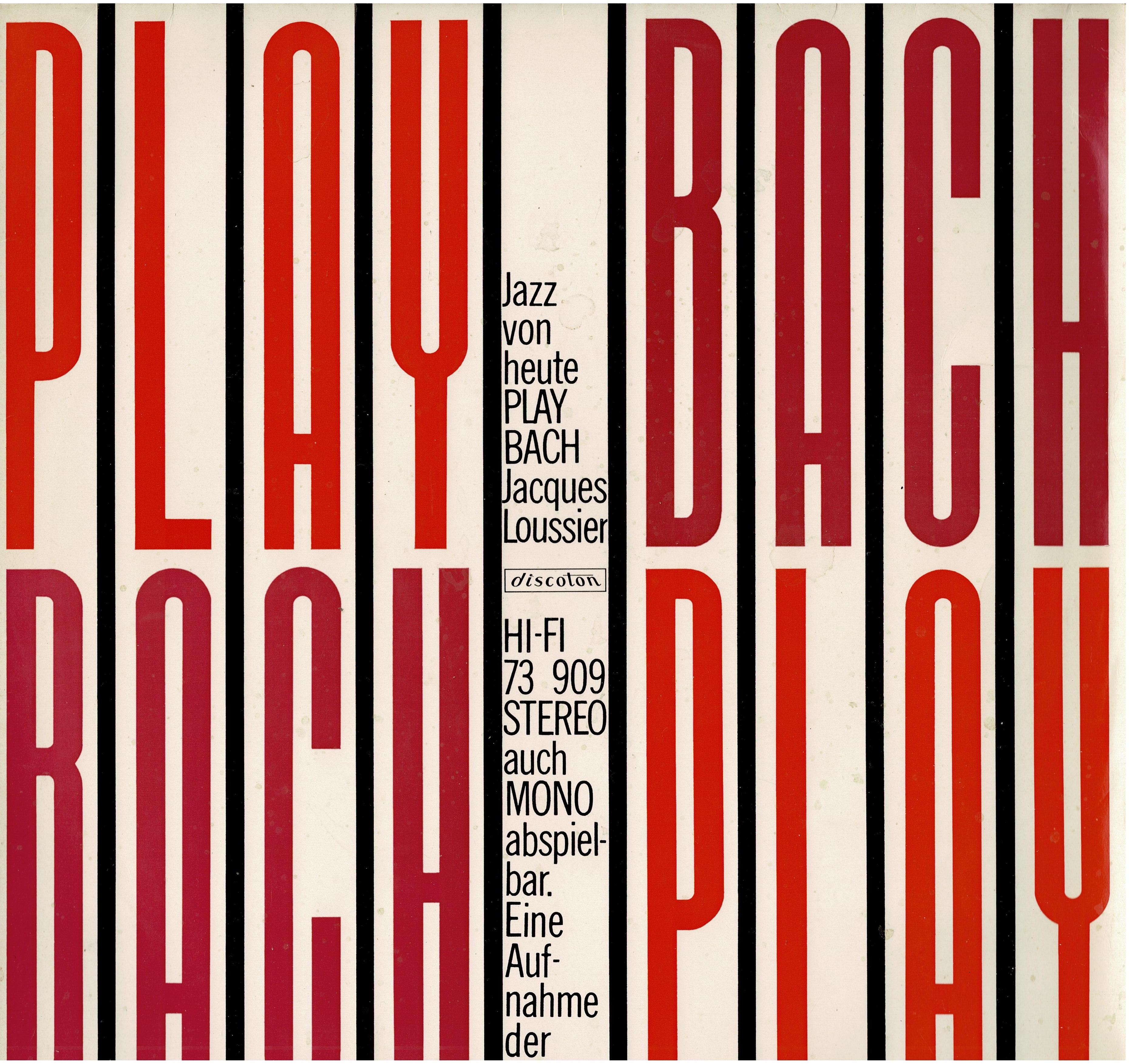 Jacques Loussier • Jazz Von Heute: Play Bach