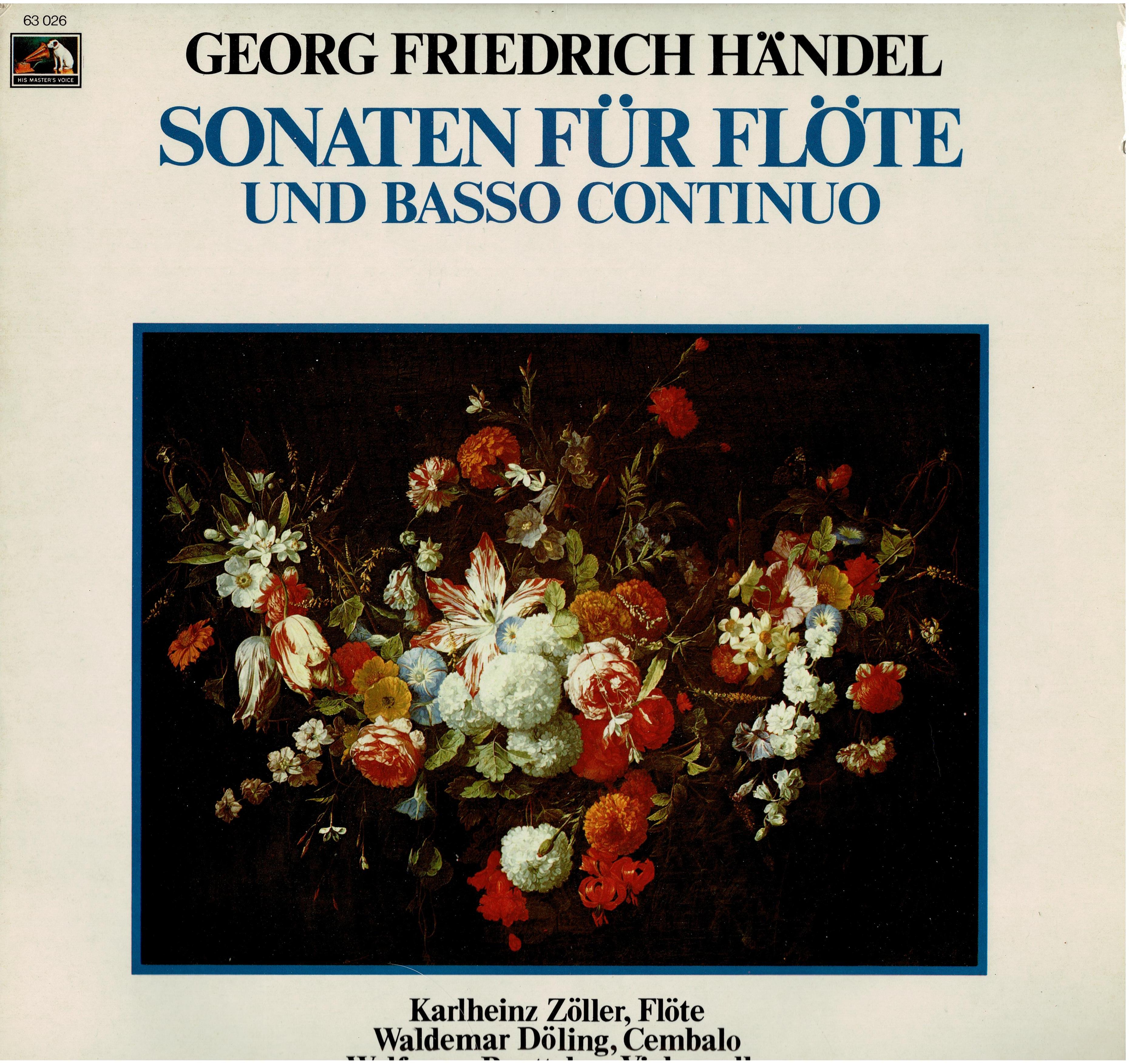 Georg Friedrich Händel / Wolfgang Boettcher / Waldemar Döling / Karlheinz Zöller • Sonaten Für Flöte Und Basso Continuo