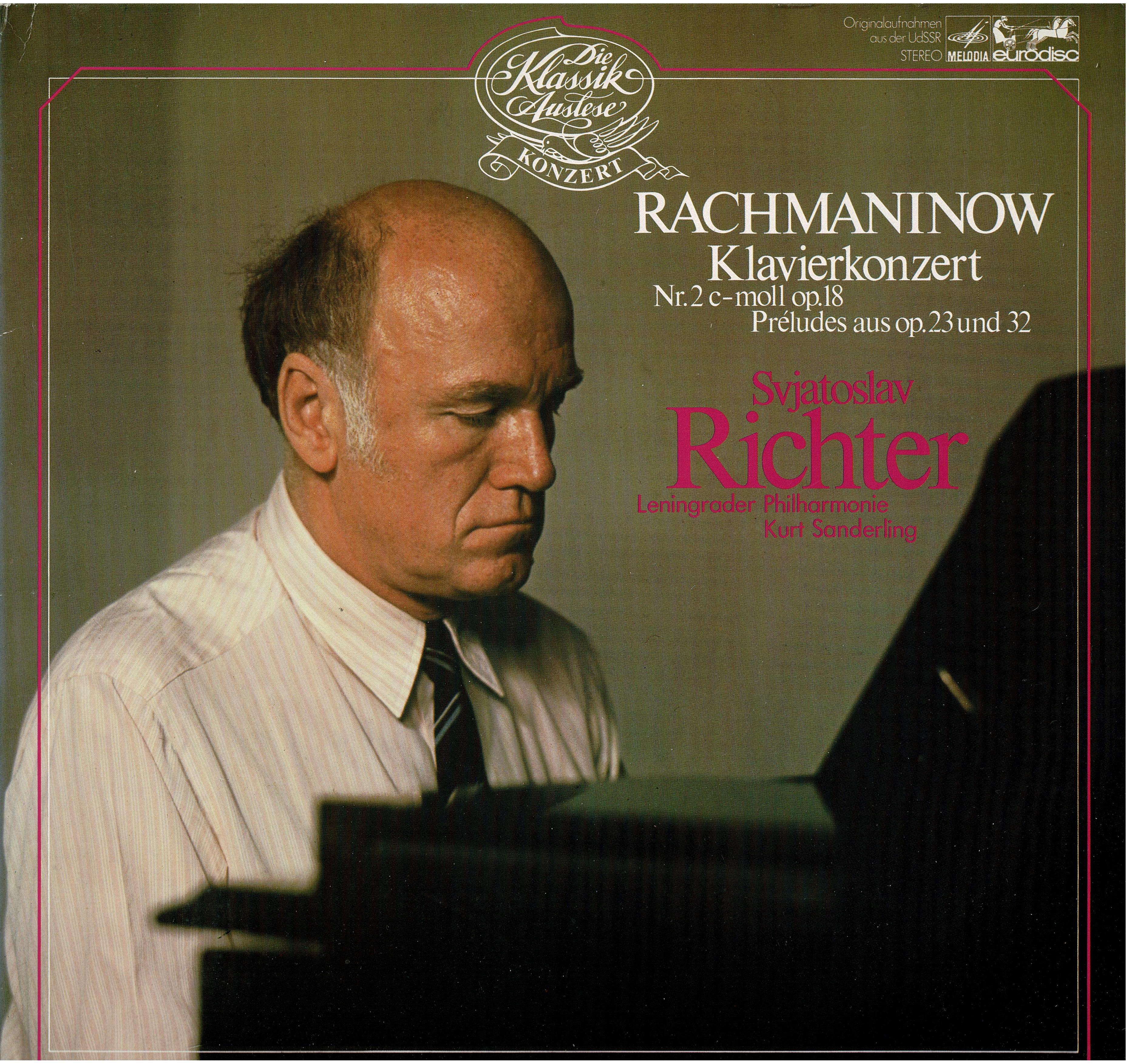 Sergei Vasilyevich Rachmaninoff / Sviatoslav Richter • Klavierkonzert Nr. 2 C-Moll Op.18 Préludes Aus Op. 23 Und 32
