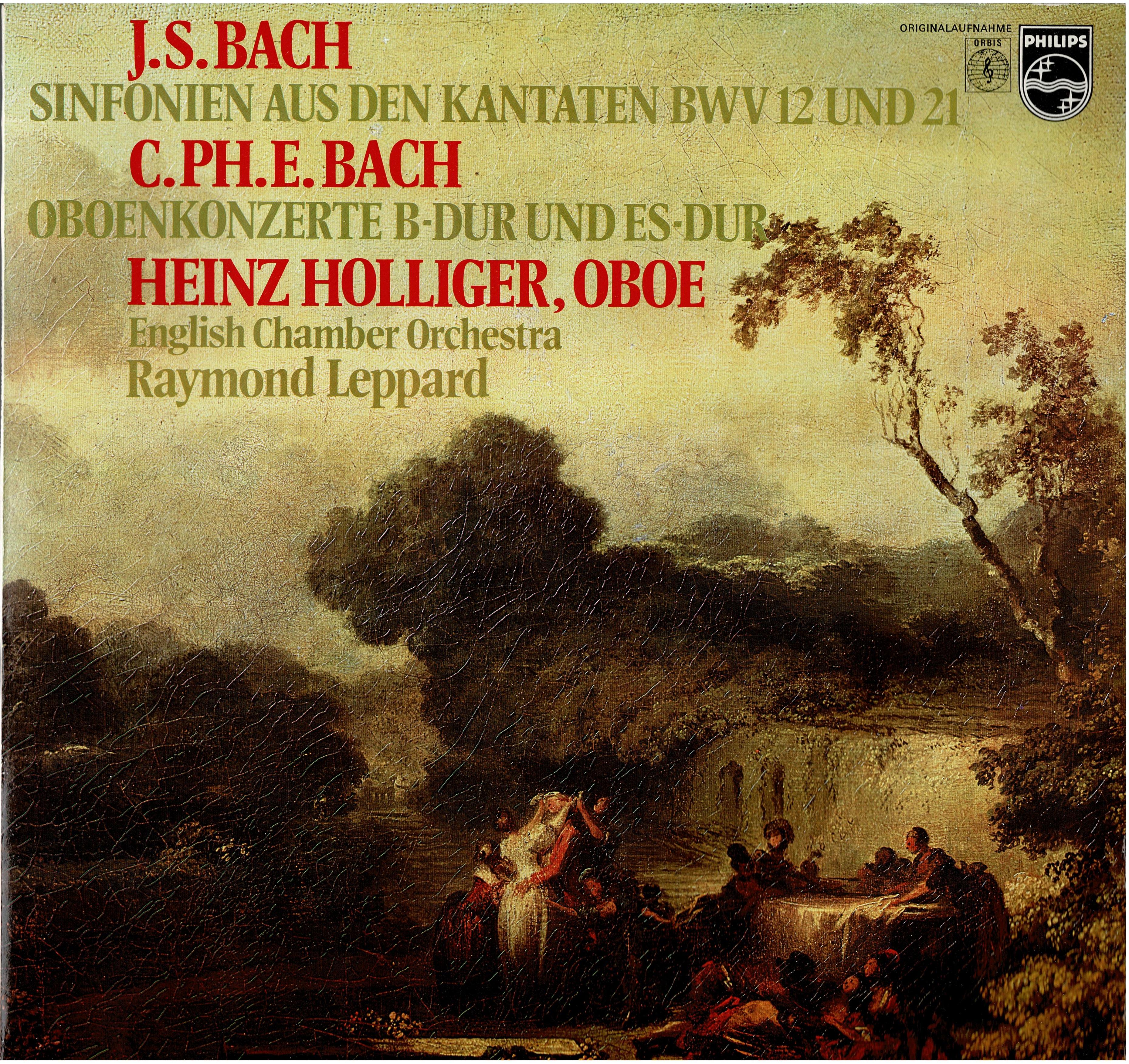 Johann Sebastian Bach / Carl Philipp Emanuel Bach /  Heinz Holliger /  English Chamber Orchestra • Sinfonien Aus Den Kantaten BWV 12 Und 21 / Oboenkonzerte B-Dur Und Es-Dur