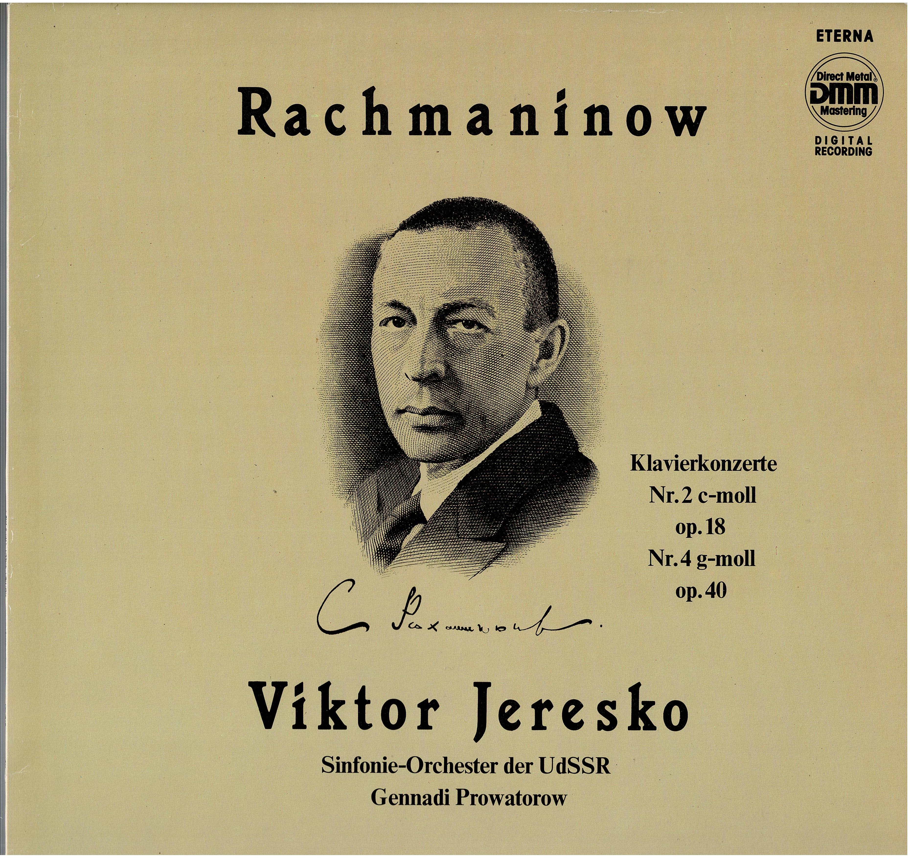 Sergei Vasilyevich Rachmaninoff / Victor Eresko / Russian State Symphony Orchestra / Gennadi Prowatorow • Klavierkonzerte Nr. 2 C-moll Op. 18, Nr. 4 G-moll Op. 40