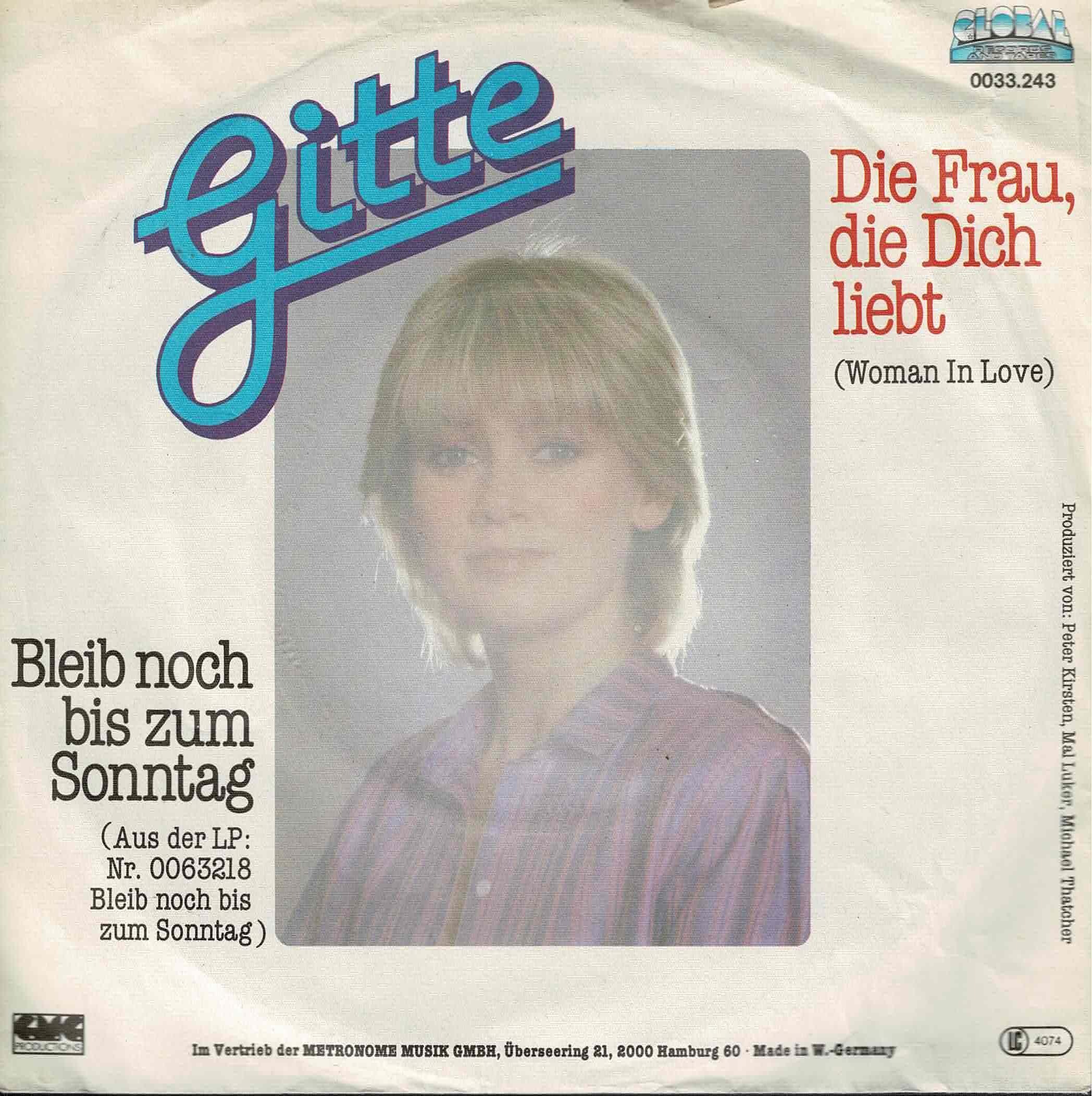 Gitte • Die Frau, Die Dich Liebt (Woman In Love)