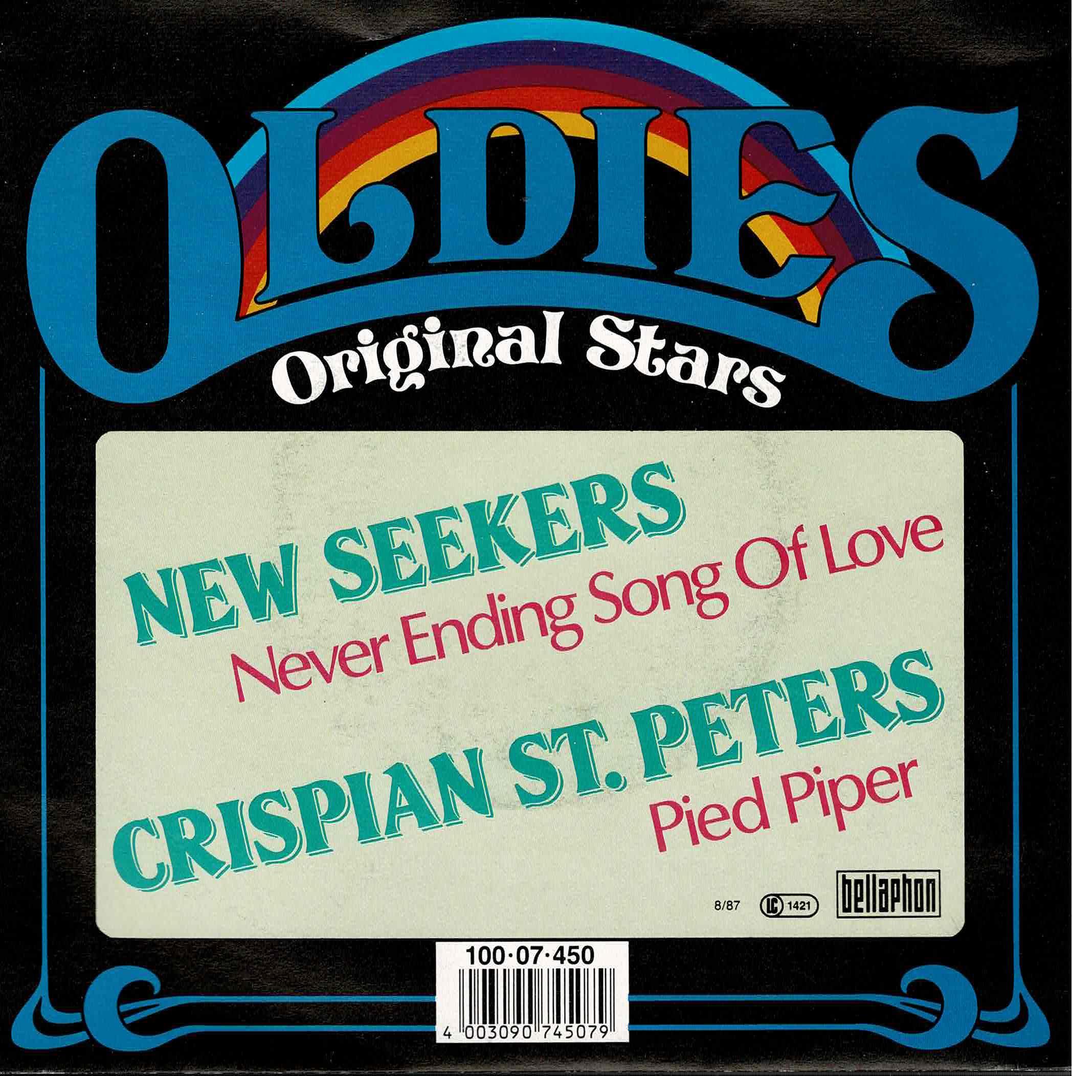 The New Seekers / Crispian St. Peters • Never Ending Song Of Love / Pied Piper