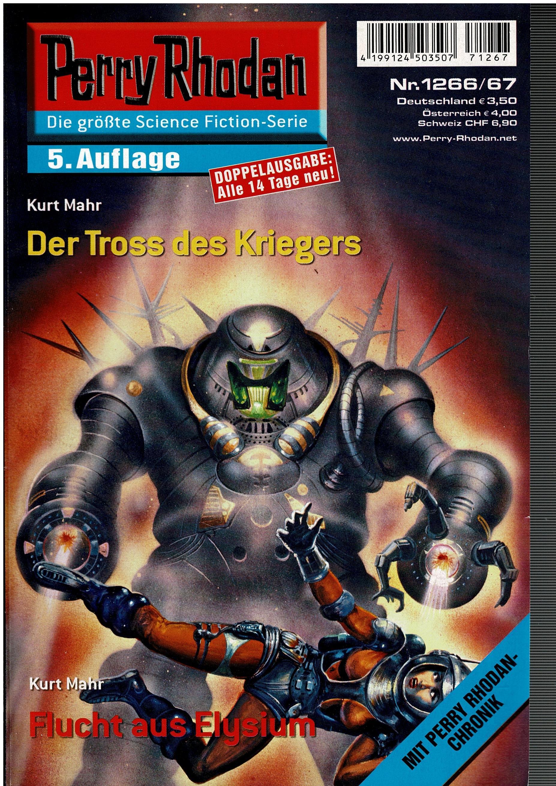 Kurt Mahr • Perry Rhodan Doppelausgabe Nr. 1266/67 - Der Troß des Kriegers / Flucht aus Elysium - 5. Auflage