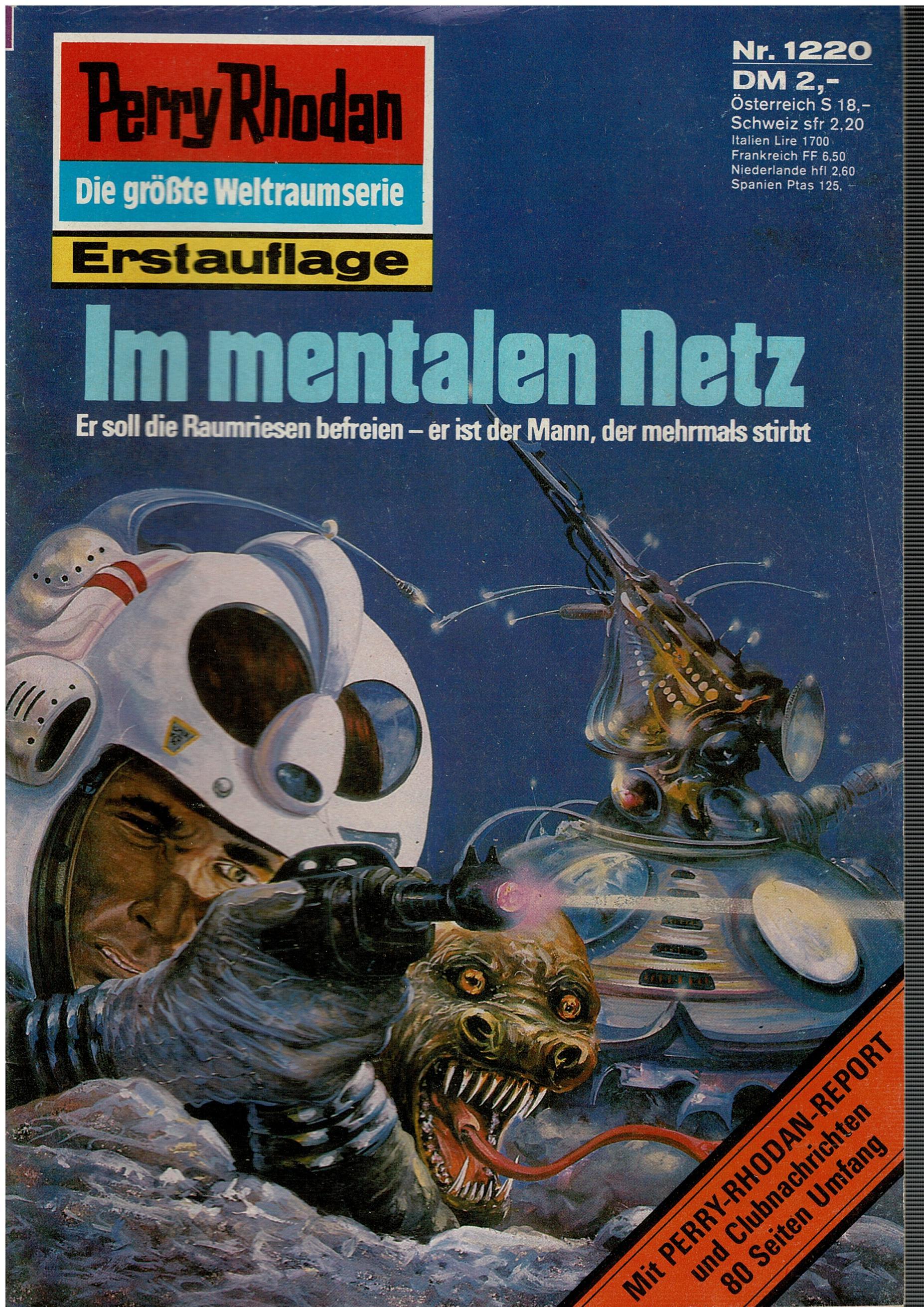 H.G. Ewers • Perry Rhodan Nr. 1220 - Im mentalem Net - 1. Auflage