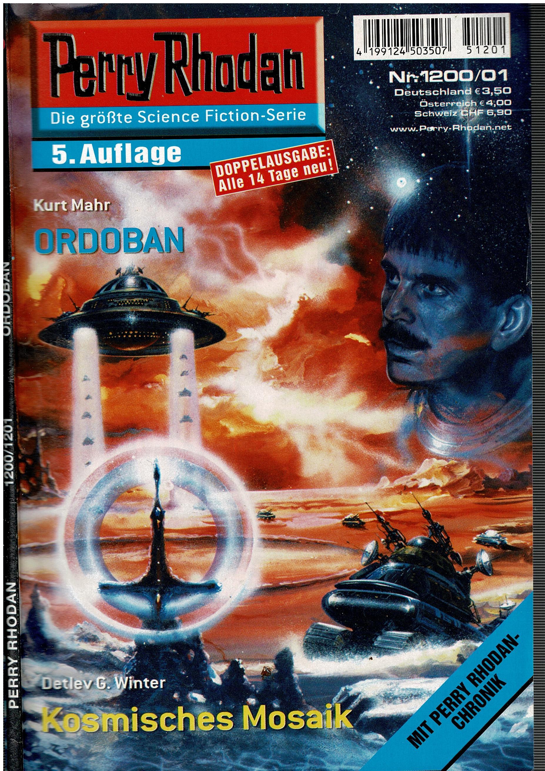 Kurt Mahr / Detlev G. Winter • Perry Rhodan Doppelausgabe Nr. 1200/01 - Ordoban / Kosmisches Mosaik - 5. Auflage