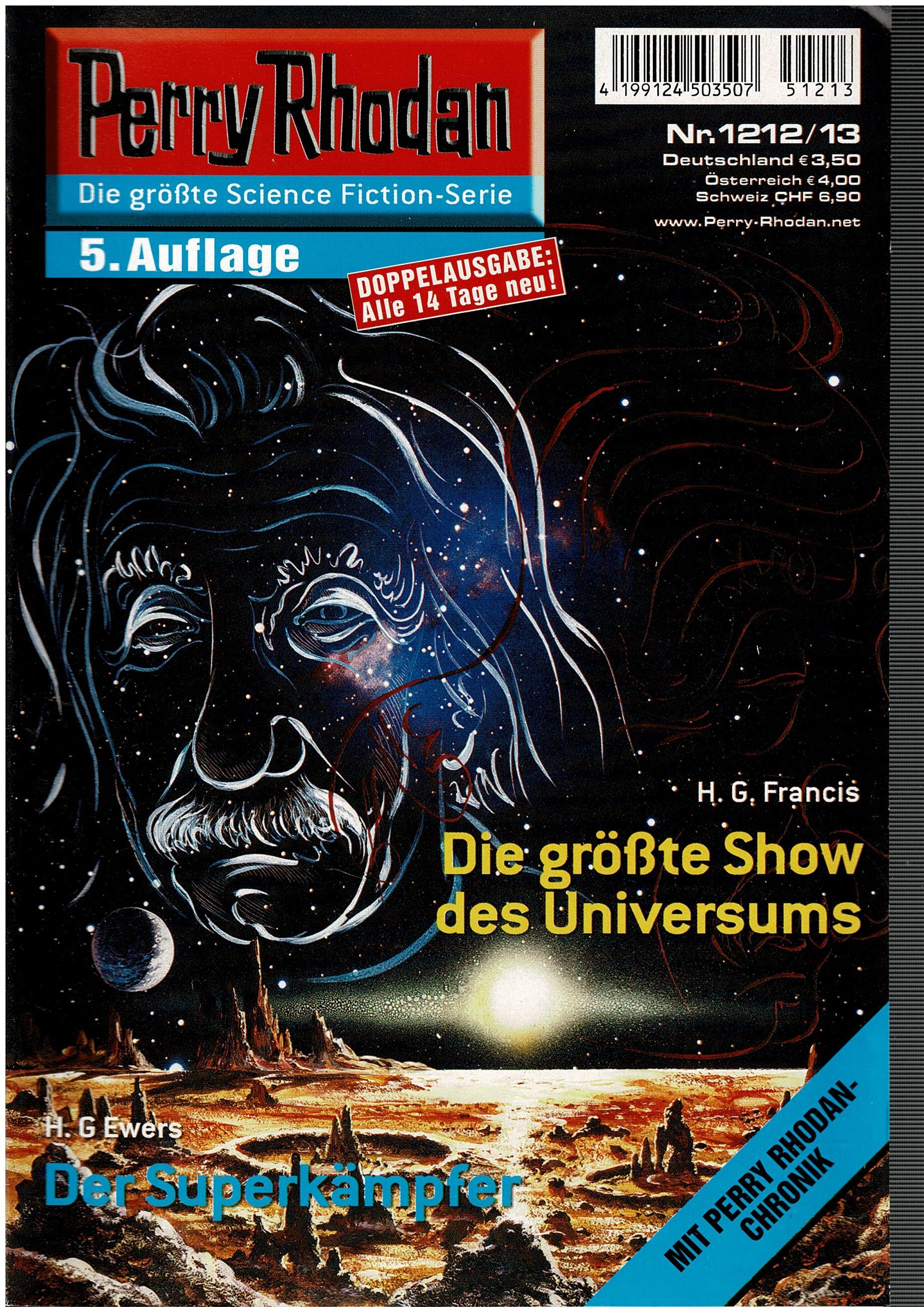 H. G. Francis / H.G. Ewers • Perry Rhodan Doppelausgabe Nr. 1212/13 - Die größte Show des Universums / Der Superkämpfer - 5. Aufl