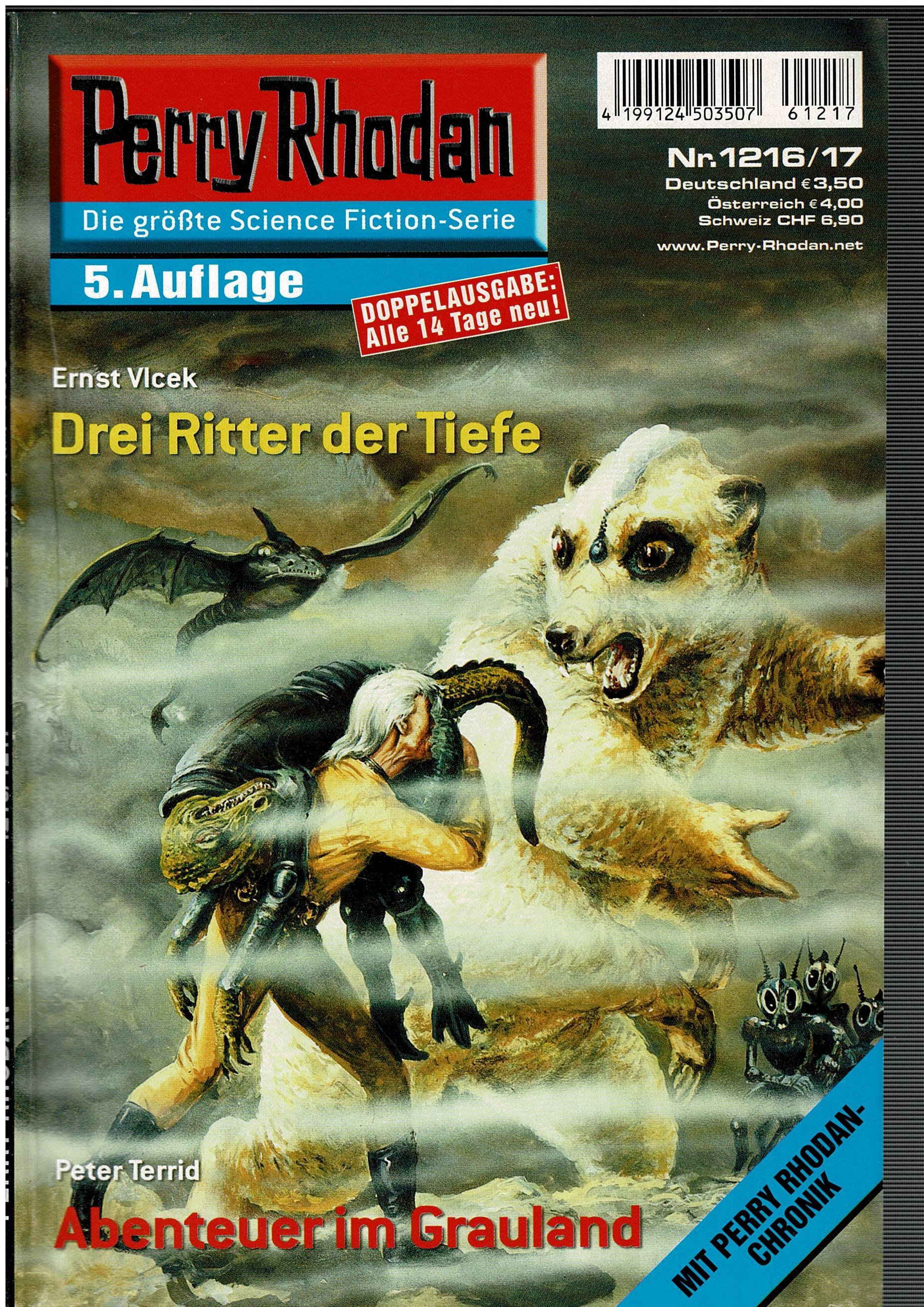 Ernst Vlcek / Peter Terrid • Perry Rhodan Doppelausgabe Nr. 1216/17 - Drei Ritter der Tiefe / Abenteuer im Grauland - 5. Auflage