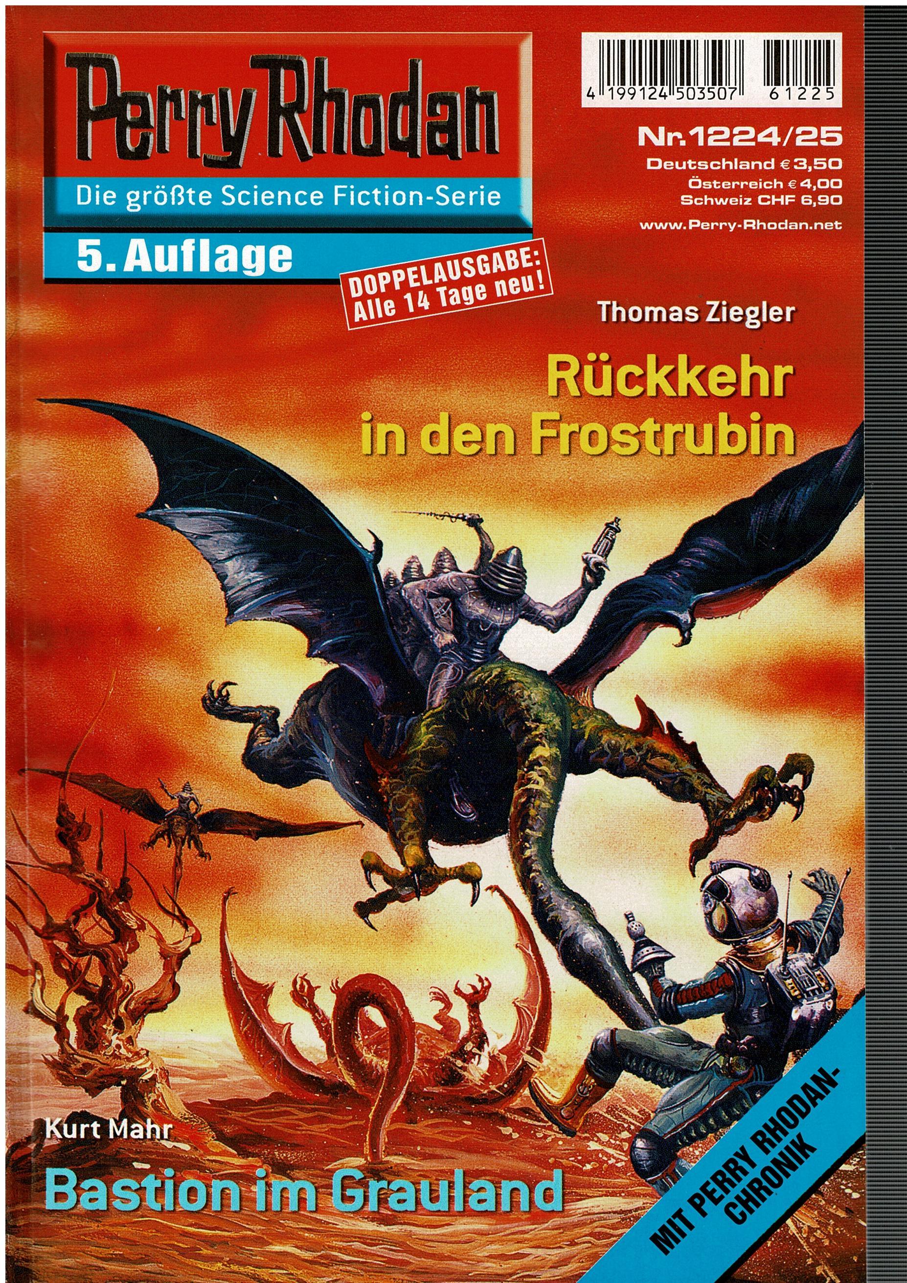 Thomas Ziegler / Kurt Mahr • Perry Rhodan Doppelausgabe Nr. 1224/25 - Rückkehr in den Frostrubin / Bastion im Grauland - 5. Aufla