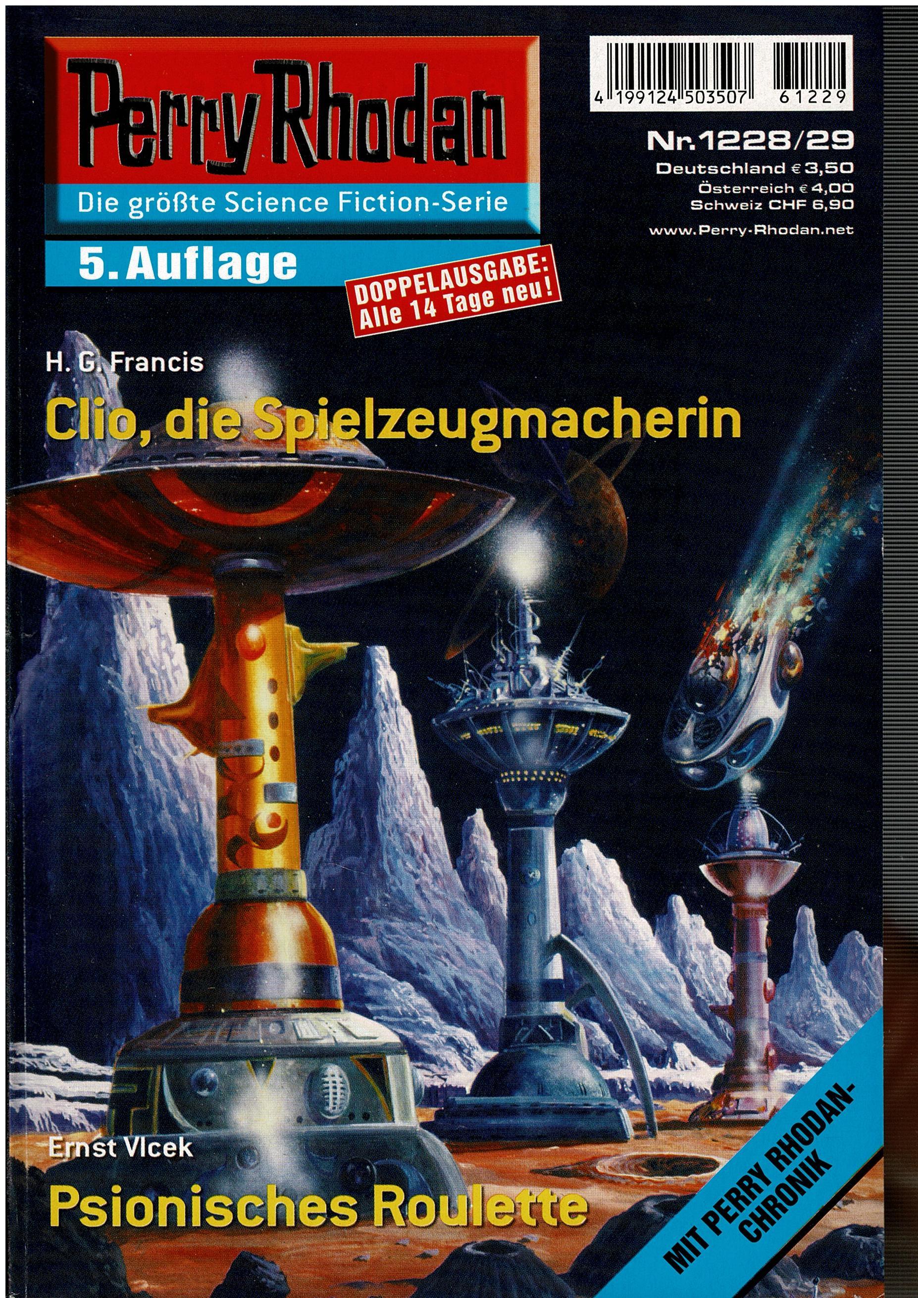H. G. Francis / Ernst Vlcek • Perry Rhodan Doppelausgabe Nr. 1228/29 - Clio, die Spielzeugmacherin / Psionisches Roulette - 5. Auf