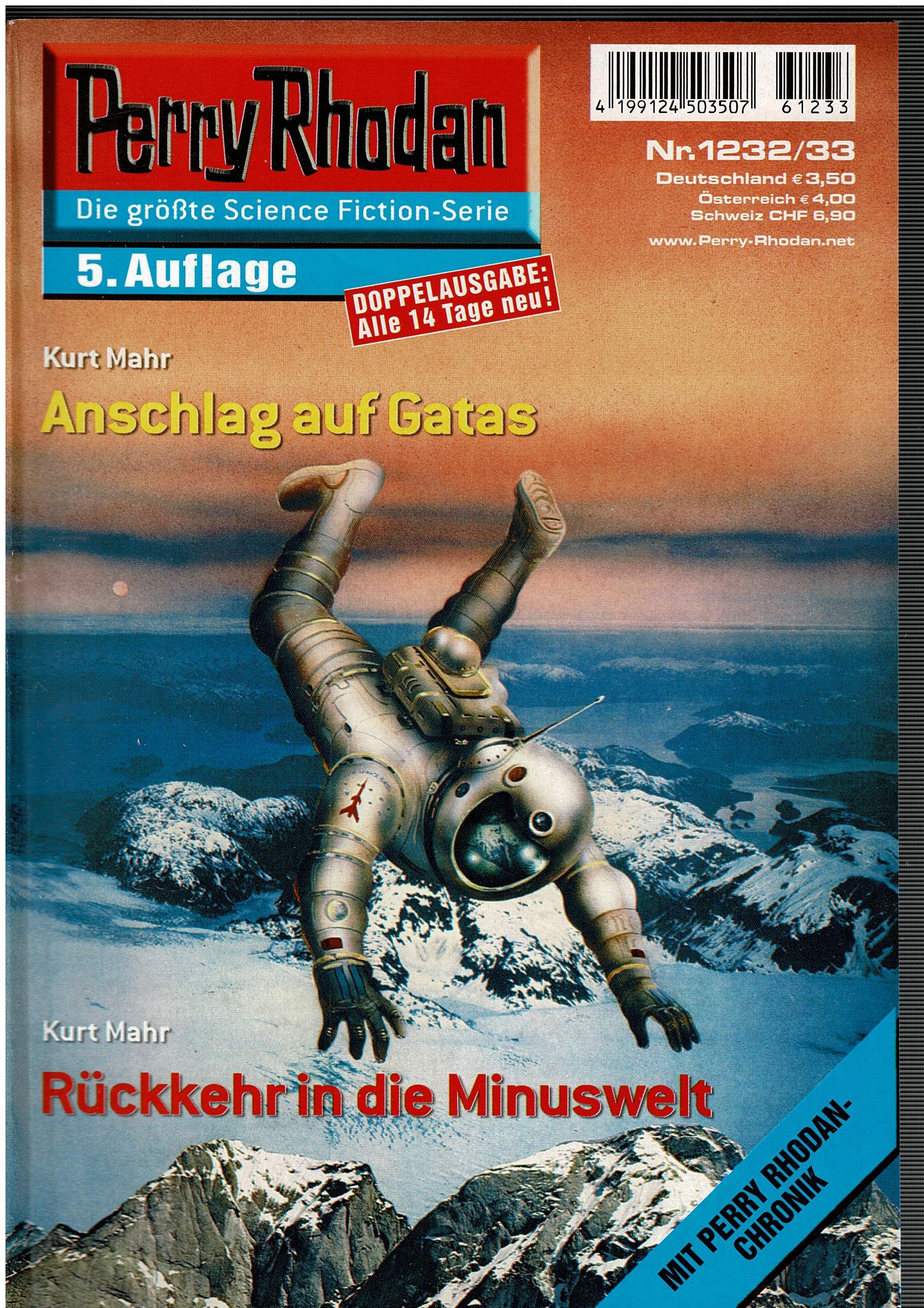 Kurt Mahr • Perry Rhodan Doppelausgabe Nr. 1232/33 - Anschlag auf Gatas/Rückkehr in die Minuswelt - 5. Auflage