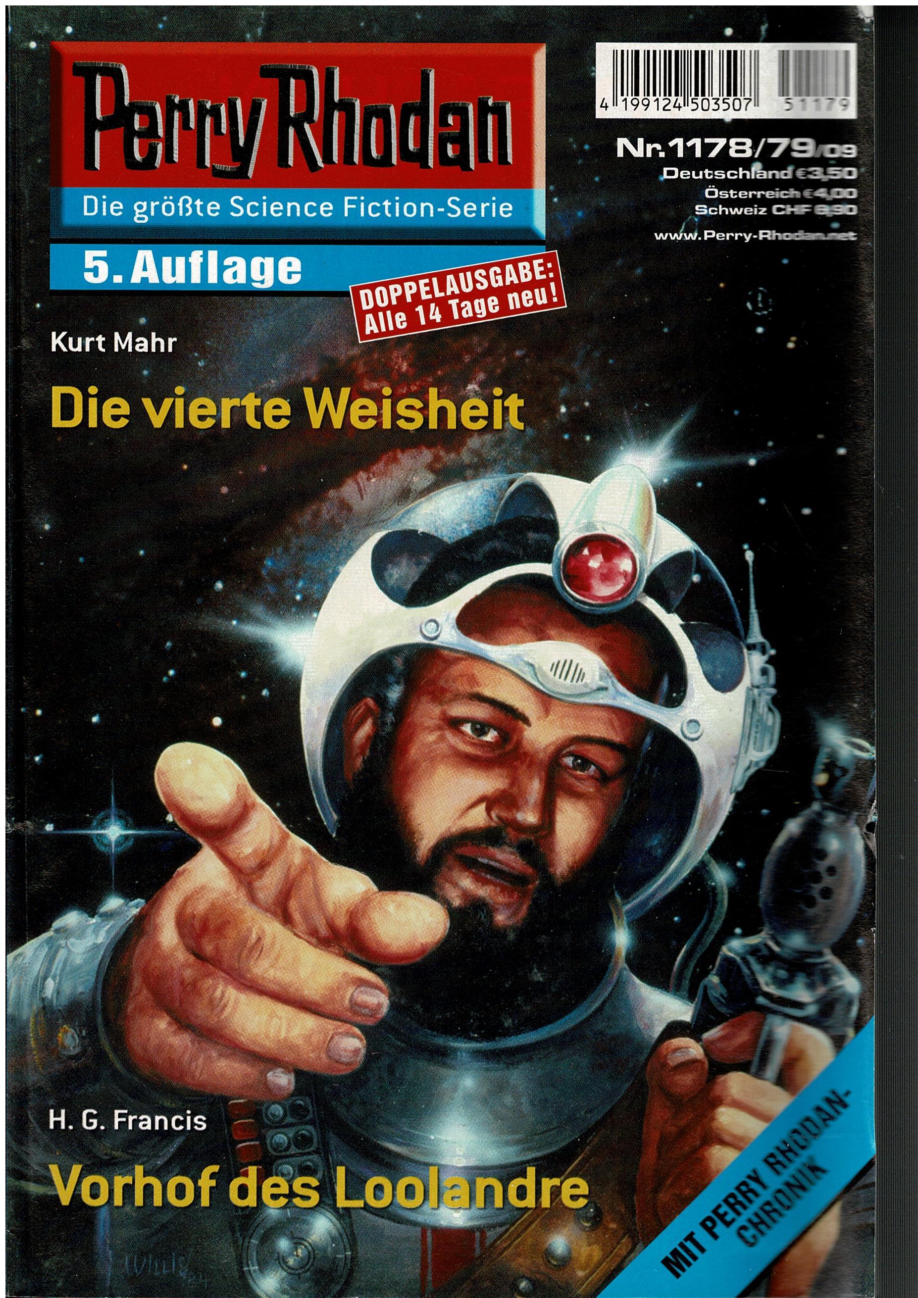 Kurt Mahr / H. G. Francis • Perry Rhodan Doppelausgabe Nr. 1178/79 - Die vierte Weisheit / Vorhof des Loolandre - 5. Auflage