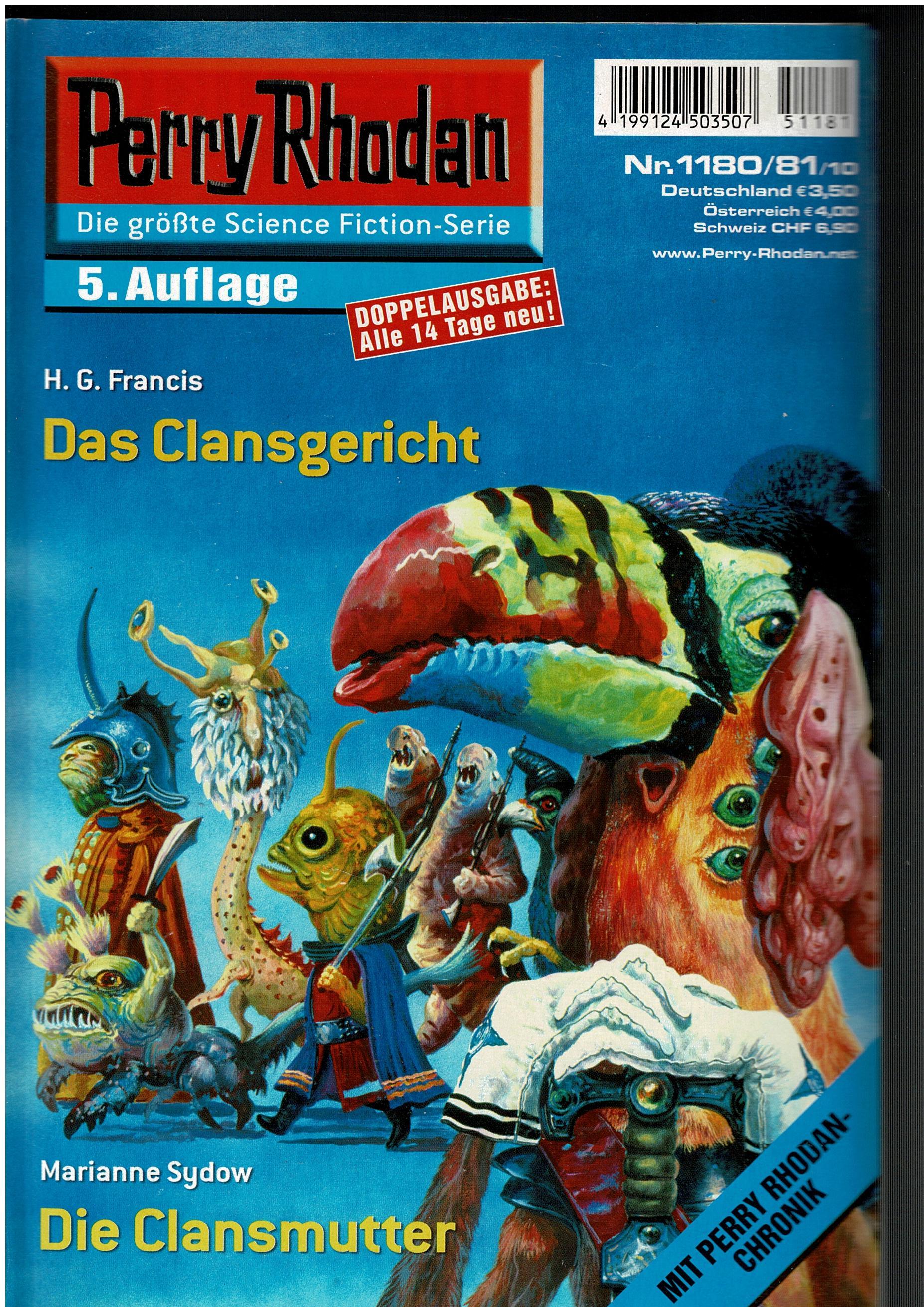 H. G. Francis / Marianne Sydow • Perry Rhodan Doppelausgabe Nr. 1180/81 - Das Clansgericht / Die Clansmutter - 5. Auflage