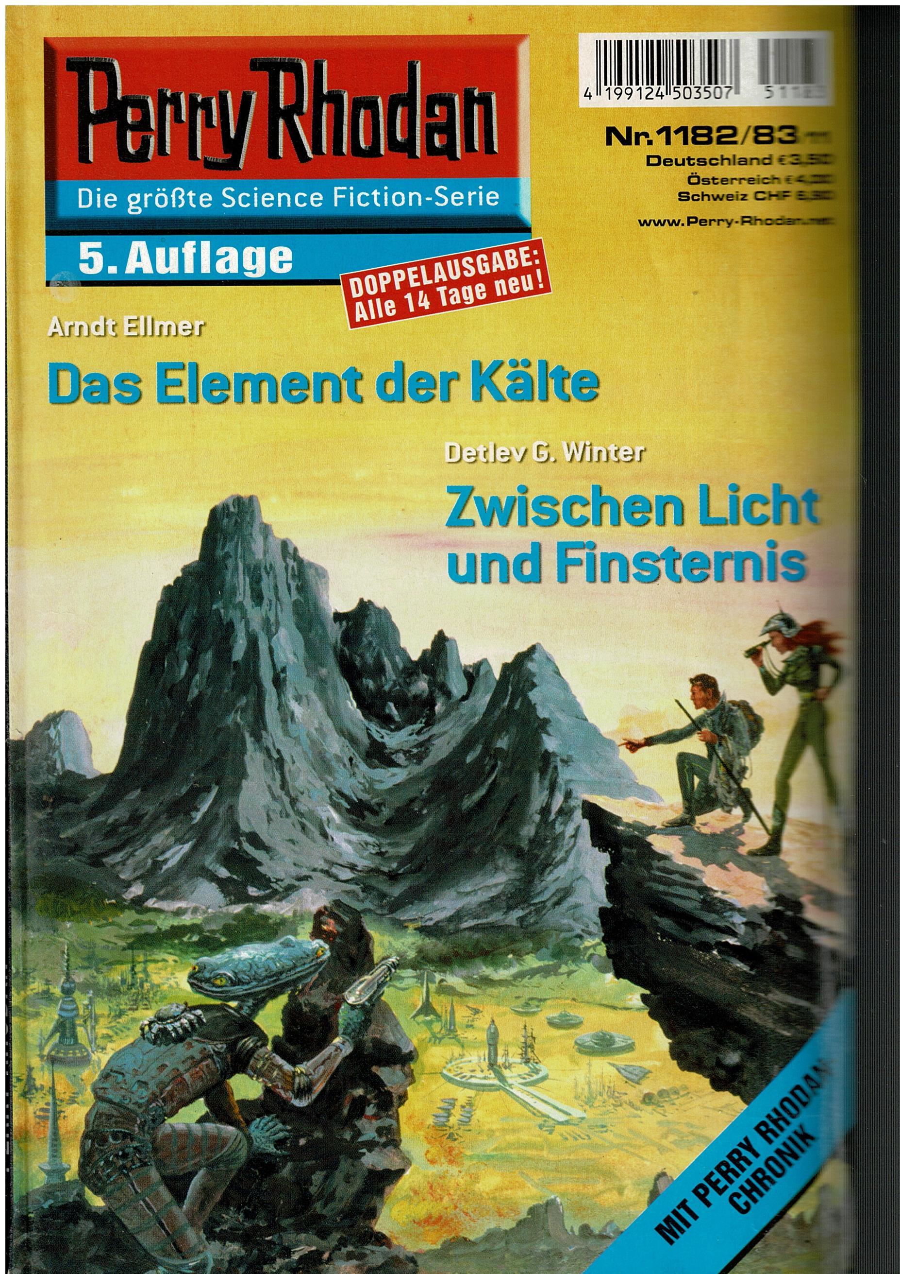 Arndt Ellmer / Detlev G. Winter • Perry Rhodan Doppelausgabe Nr. 1182/83 - Das Element der Kälte / Zwischen Licht und Finsternis - 5. Auflage