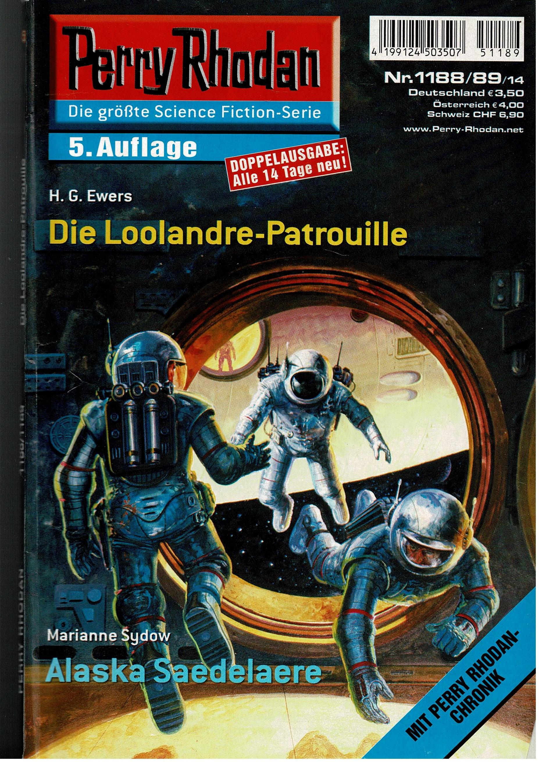 H.G. Ewers / Marianne Sydow • Perry Rhodan Doppelausgabe Nr. 1188/89 - Die Loolandre-Patrouille / Alaska Saedelaere - 5. Auflage