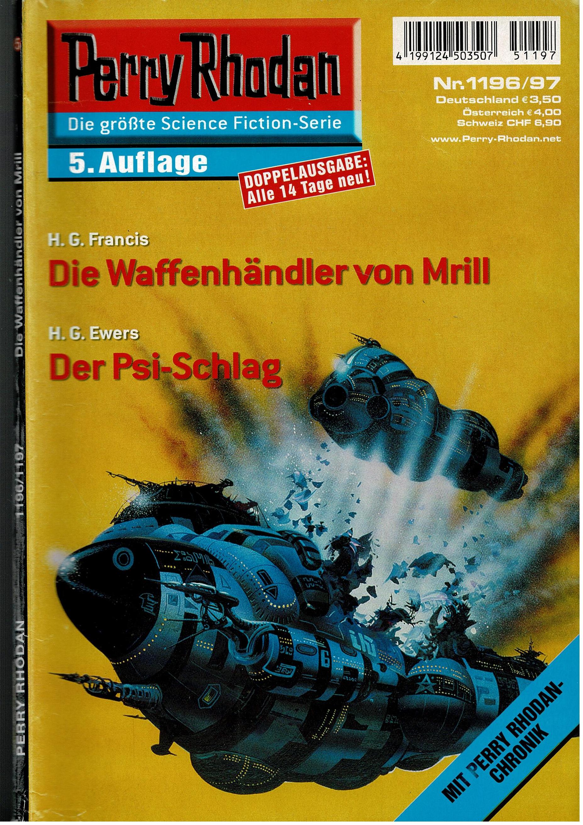 H. G. Francis / H.G. Ewers • Perry Rhodan Doppelausgabe Nr. 1196/97 - Die Waffenhändler von Mrill / Der Psi-Schlag - 5. Auflage