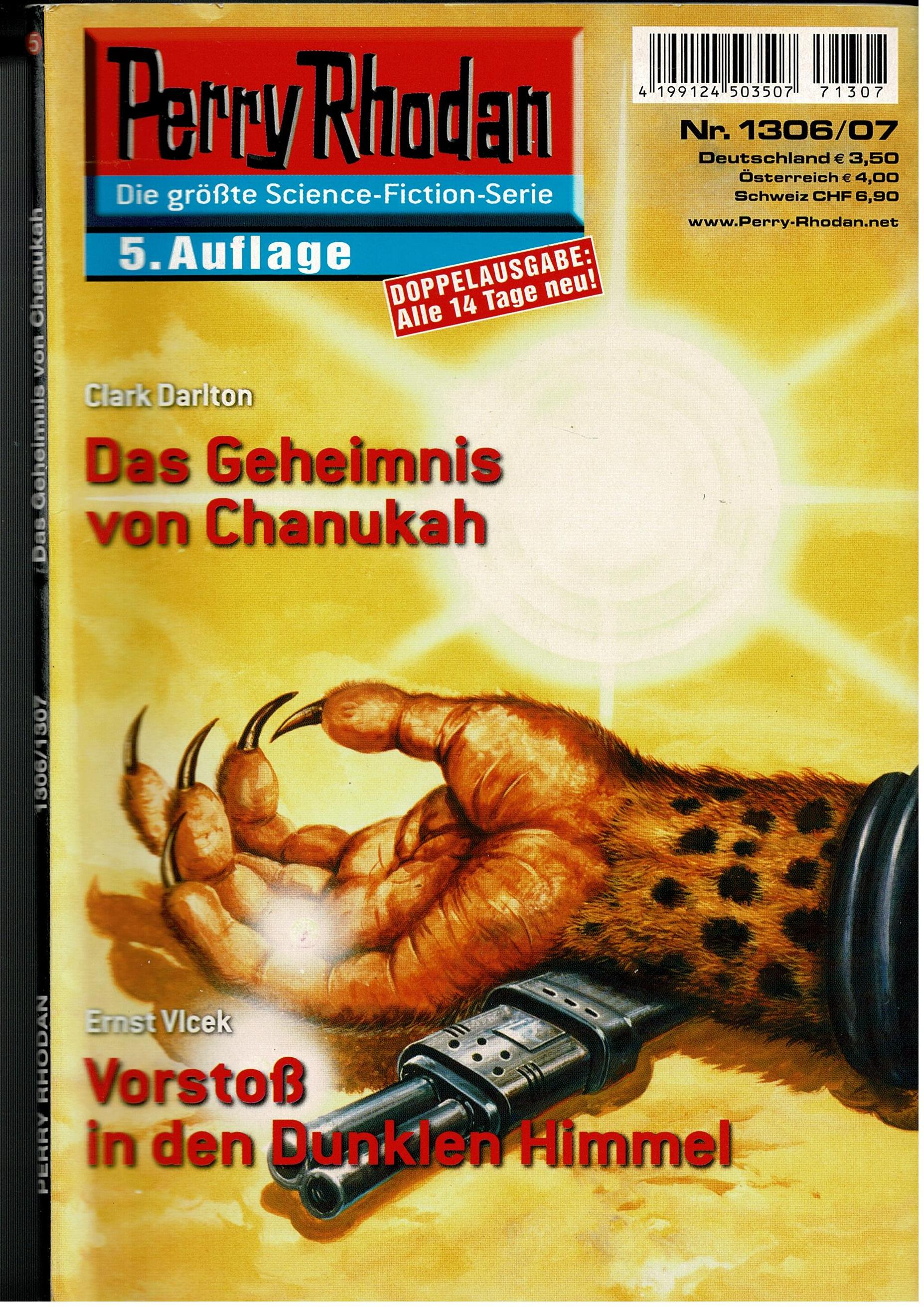 Clark Darlton / Ernst Vlcek • Perry Rhodan Doppelausgabe Nr. 1306/07 - Das Geheimnis von Chanukah / Vorstoß in den Dunklen Himmel - 5. Auflage