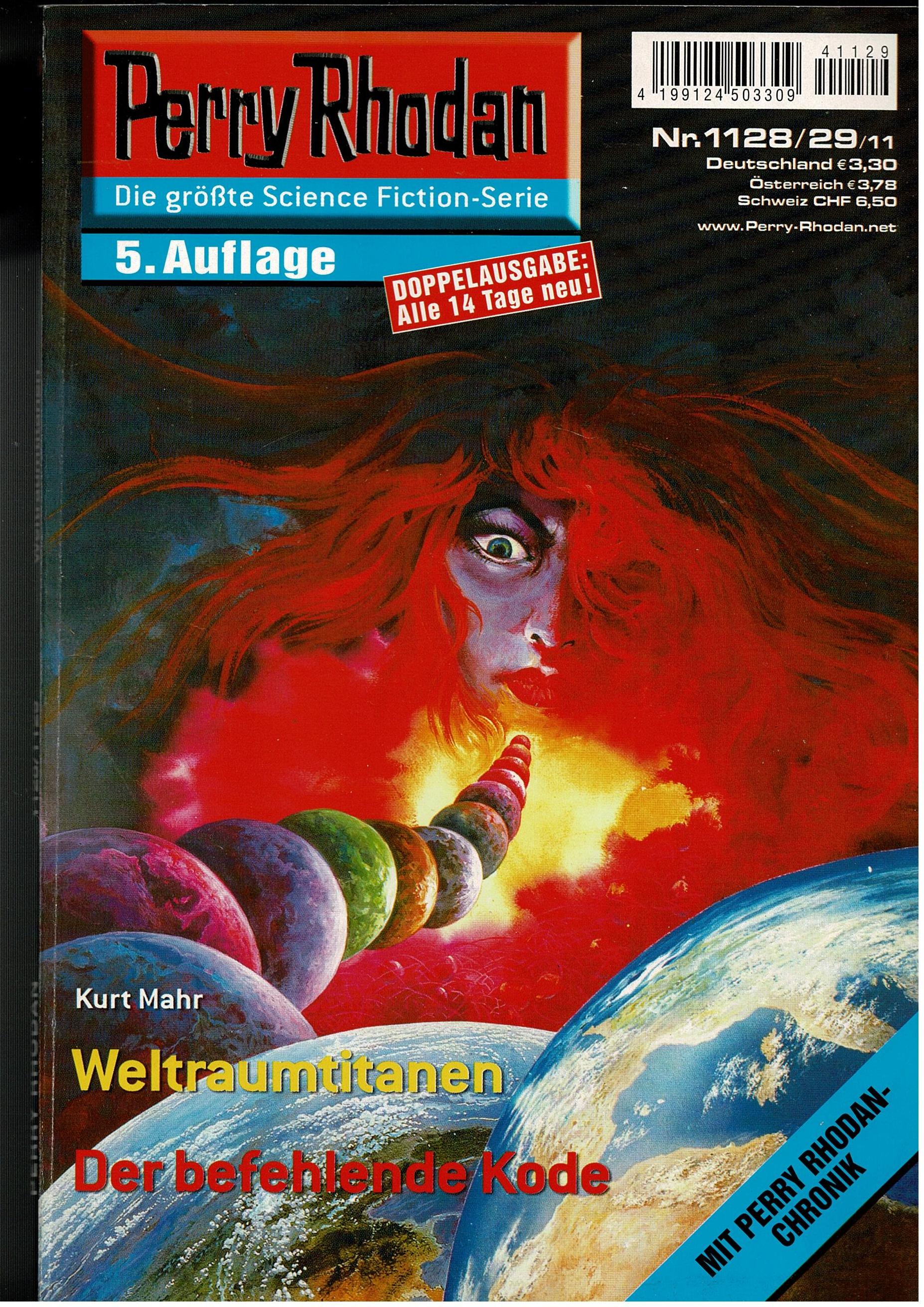 Kurt Mahr • Perry Rhodan Doppelausgabe Nr. 1128/29 - Weltraumtitanen / Der befehlende Kode - 5. Auflage