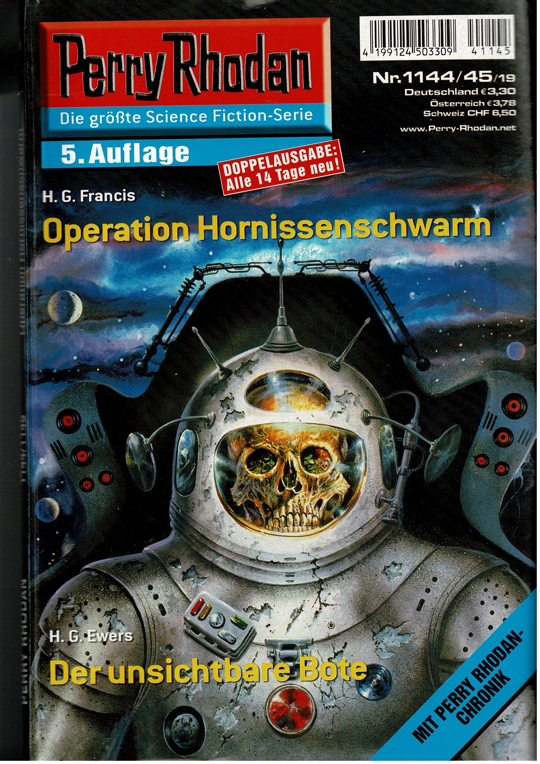 H. G. Francis / H.G. Ewers • Perry Rhodan Doppelausgabe Nr. 1144/45 - Operation Hornissenschwarm / Der unichtbare Bote - 5. Auflage