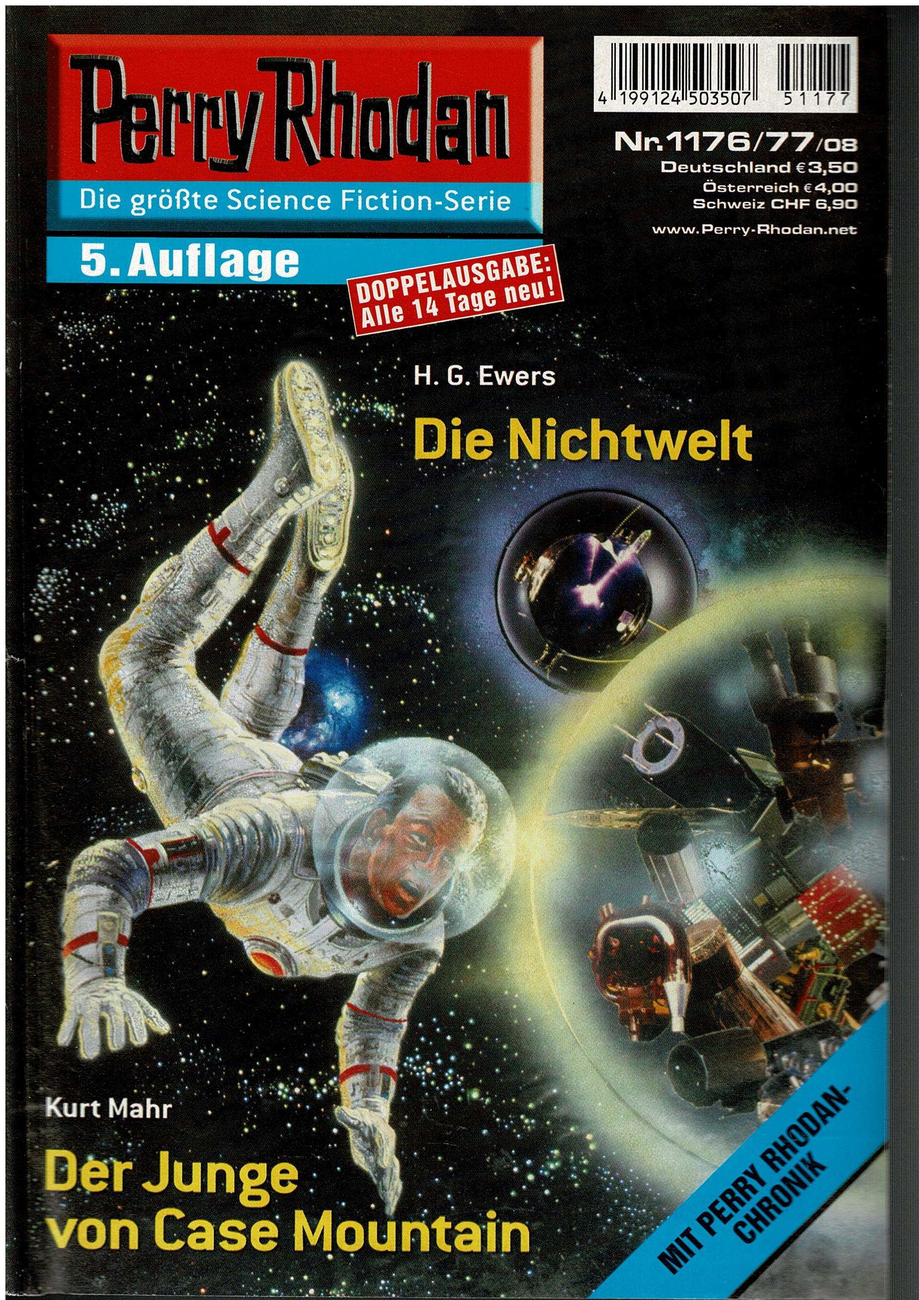 H.G. Ewers / Kurt Mahr • Perry Rhodan Doppelausgabe Nr. 1176/77 - Die Nichtwelt / Der Junge von Case Mountain - 5. Auflage