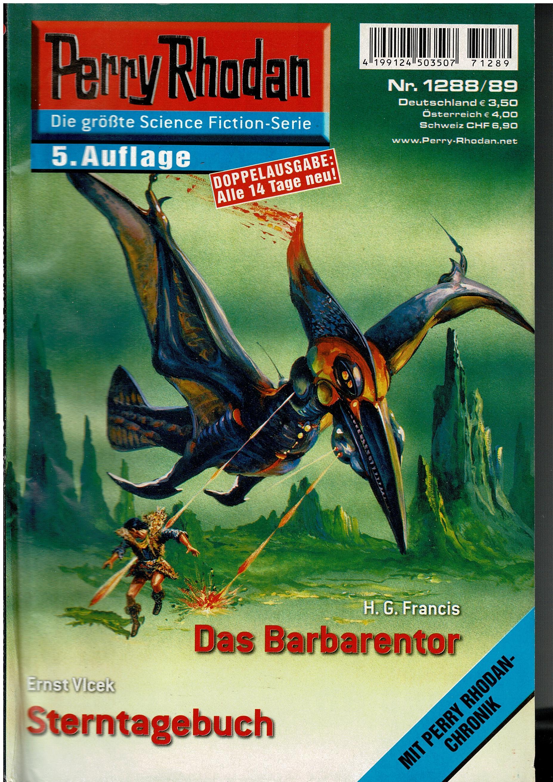 H. G. Francis / Ernst Vlcek • Perry Rhodan Doppelausgabe Nr. 1288/89 - Das Barbarentor / Sterntagebuch - 5. Auflage