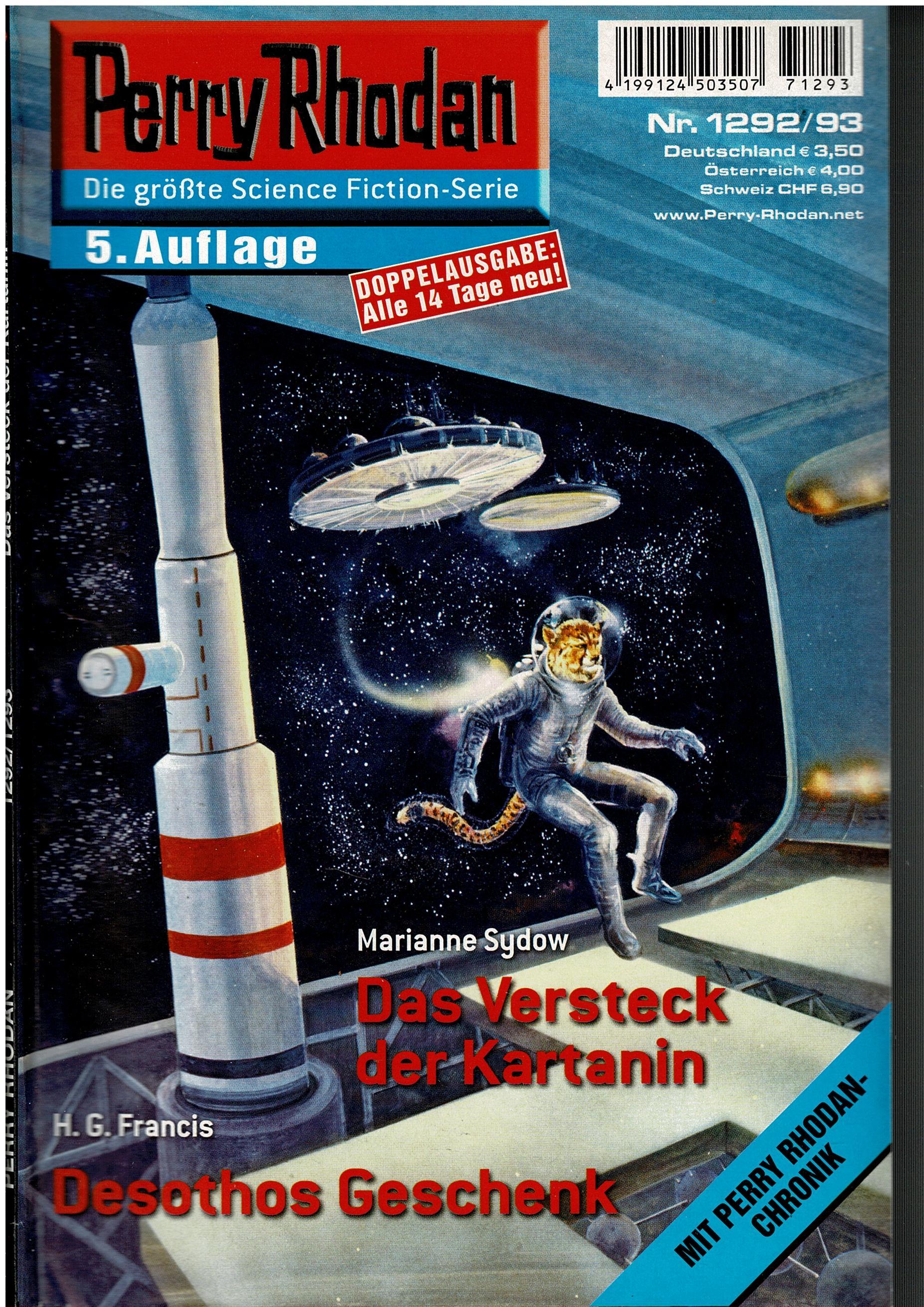 Marianne Sydow / H. G. Francis • Perry Rhodan Doppelausgabe Nr. 1292/93 - Das Versteck der Kartanin / Desothos Geschenk - 5. Auflage