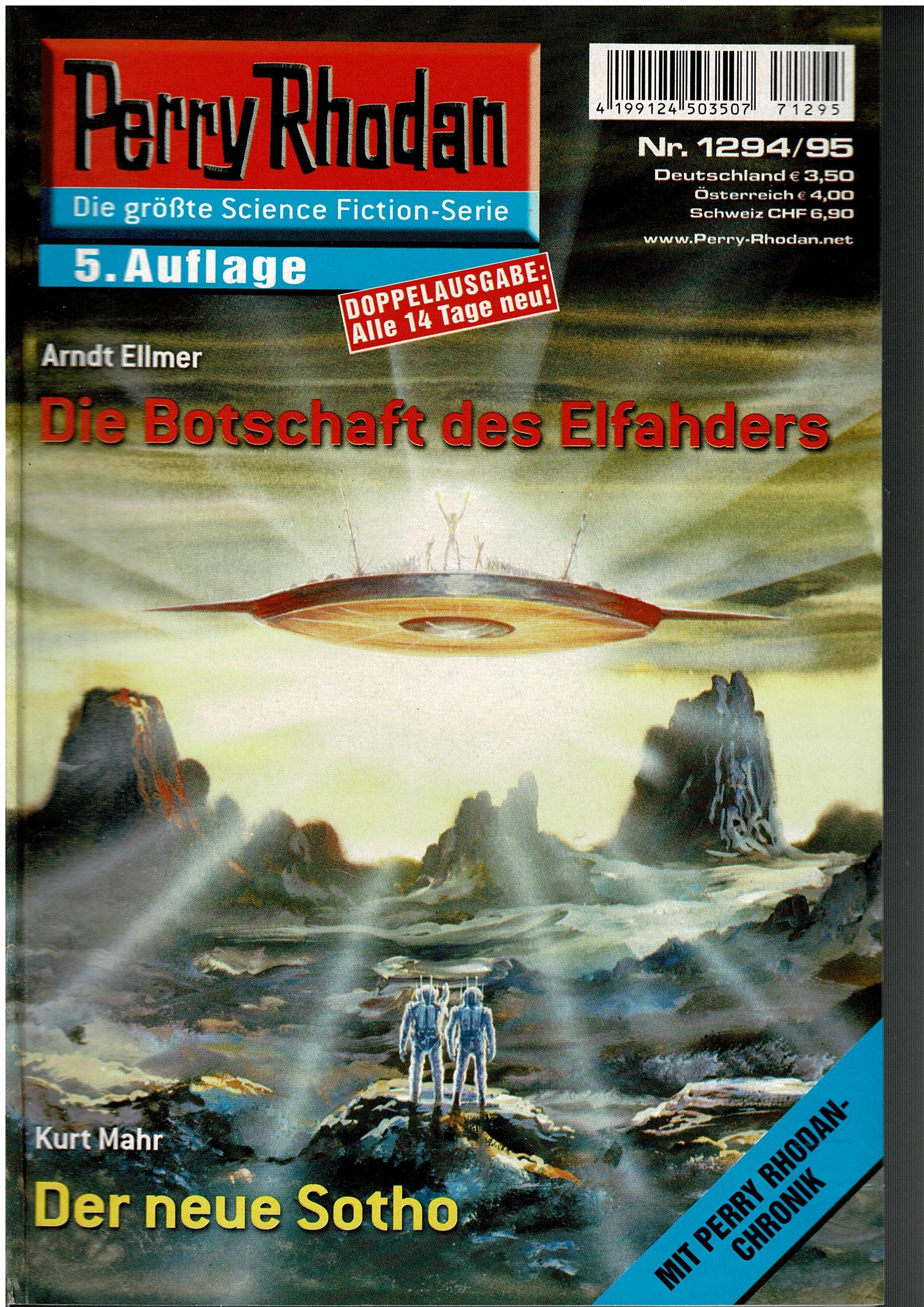 Arndt Ellmer / Kurt Mahr • Perry Rhodan Doppelausgabe Nr. 1294/95 - Die Botschaft des Elfahders / Der neue Sotho - 5. Auflage