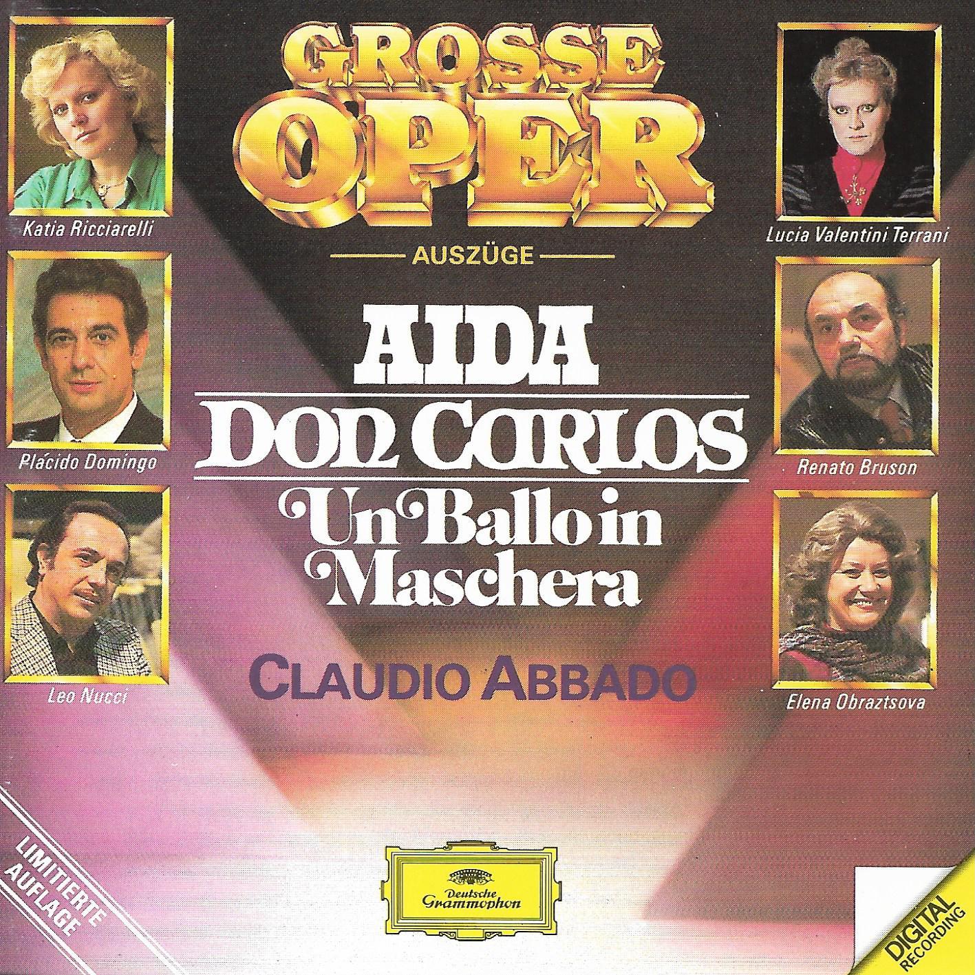 Various • Große Oper (Auszüge) – Aida / Don Carlos / Un Ballo In Maschera