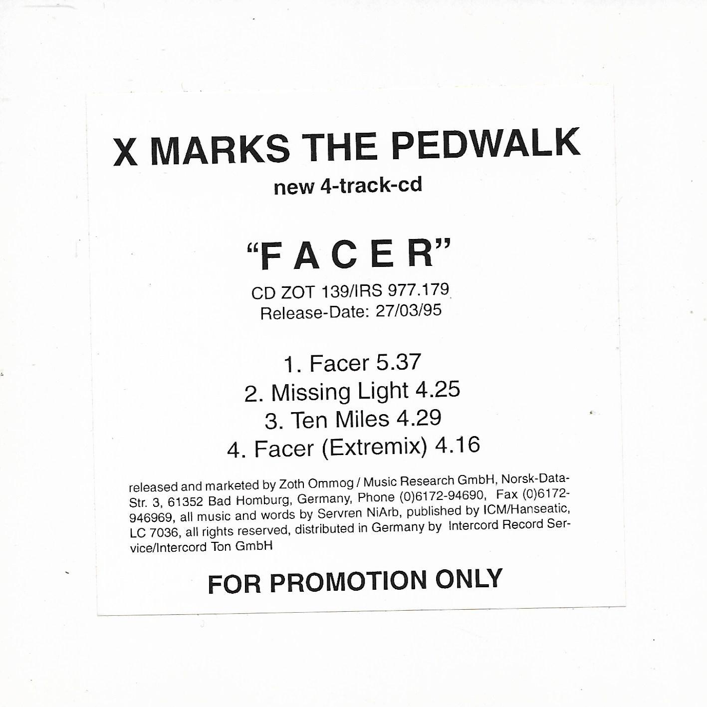 X-Marks The Pedwalk • Facer