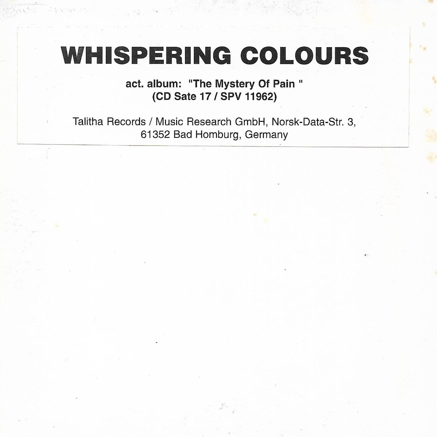 Whispering Colours • The Mystery Of Pain