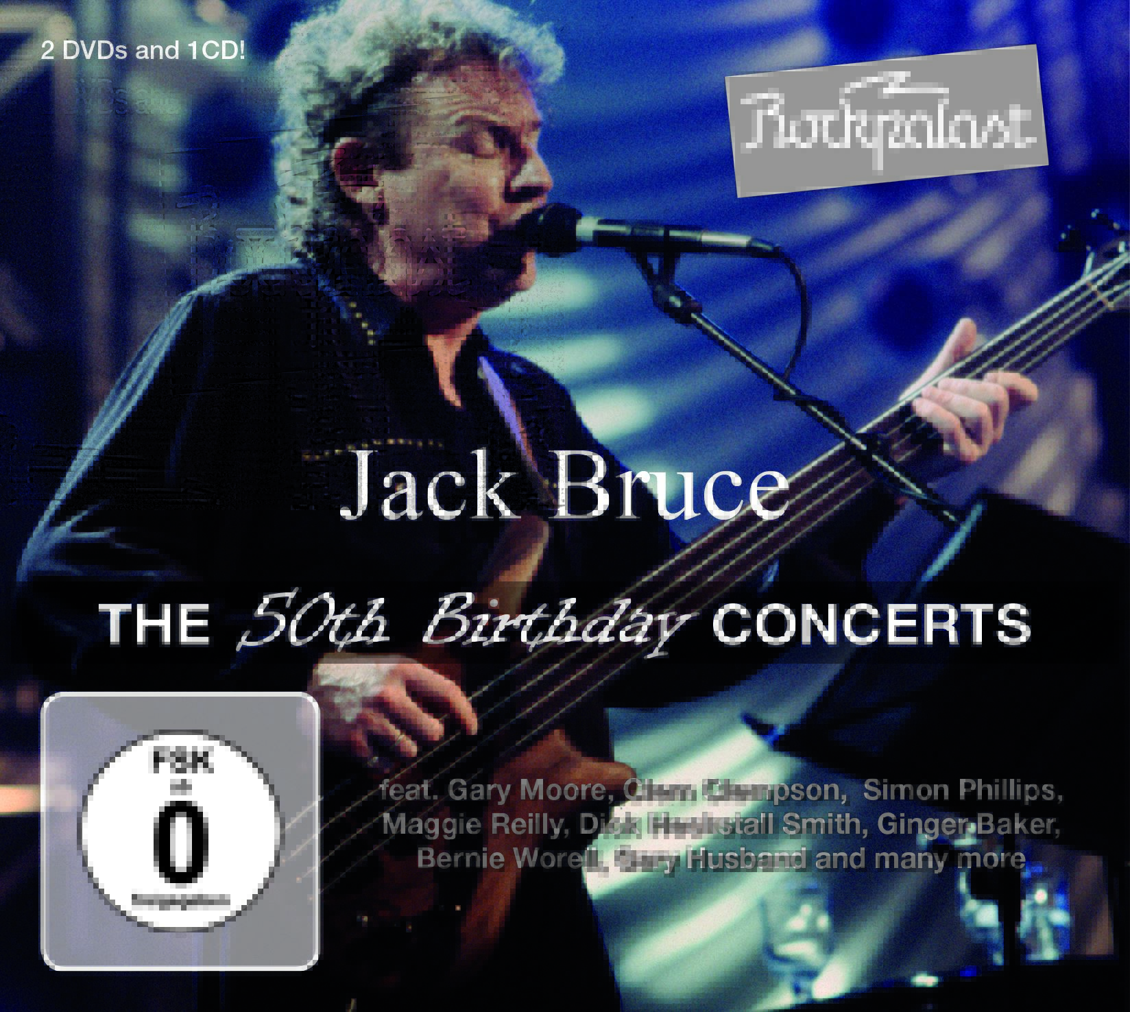 Jack Bruce & Friends • Live At Rockpalast: The 50th Birthday Concerts ; CD & 2 DVD