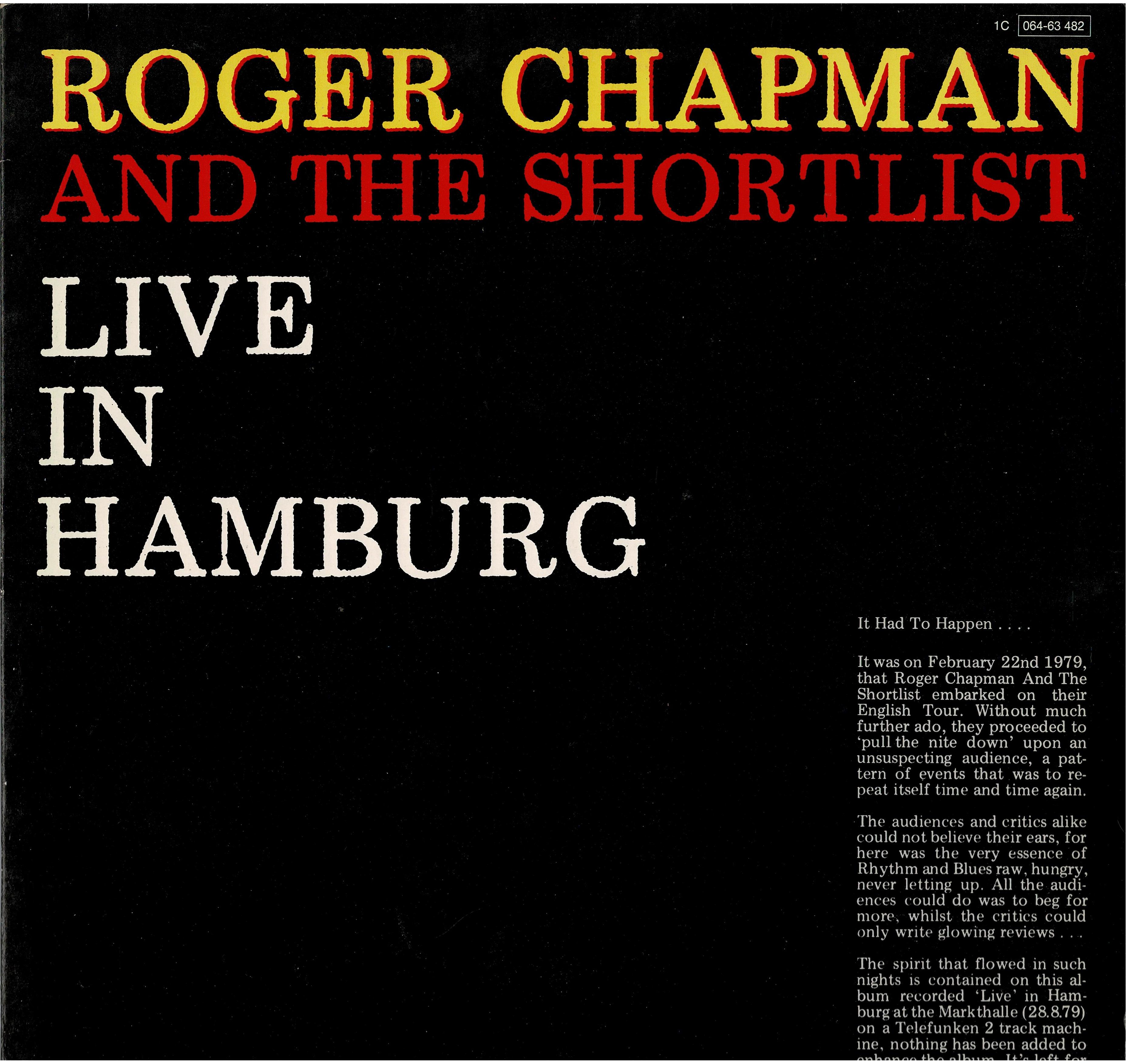 Roger Chapman • Live In Hamburg