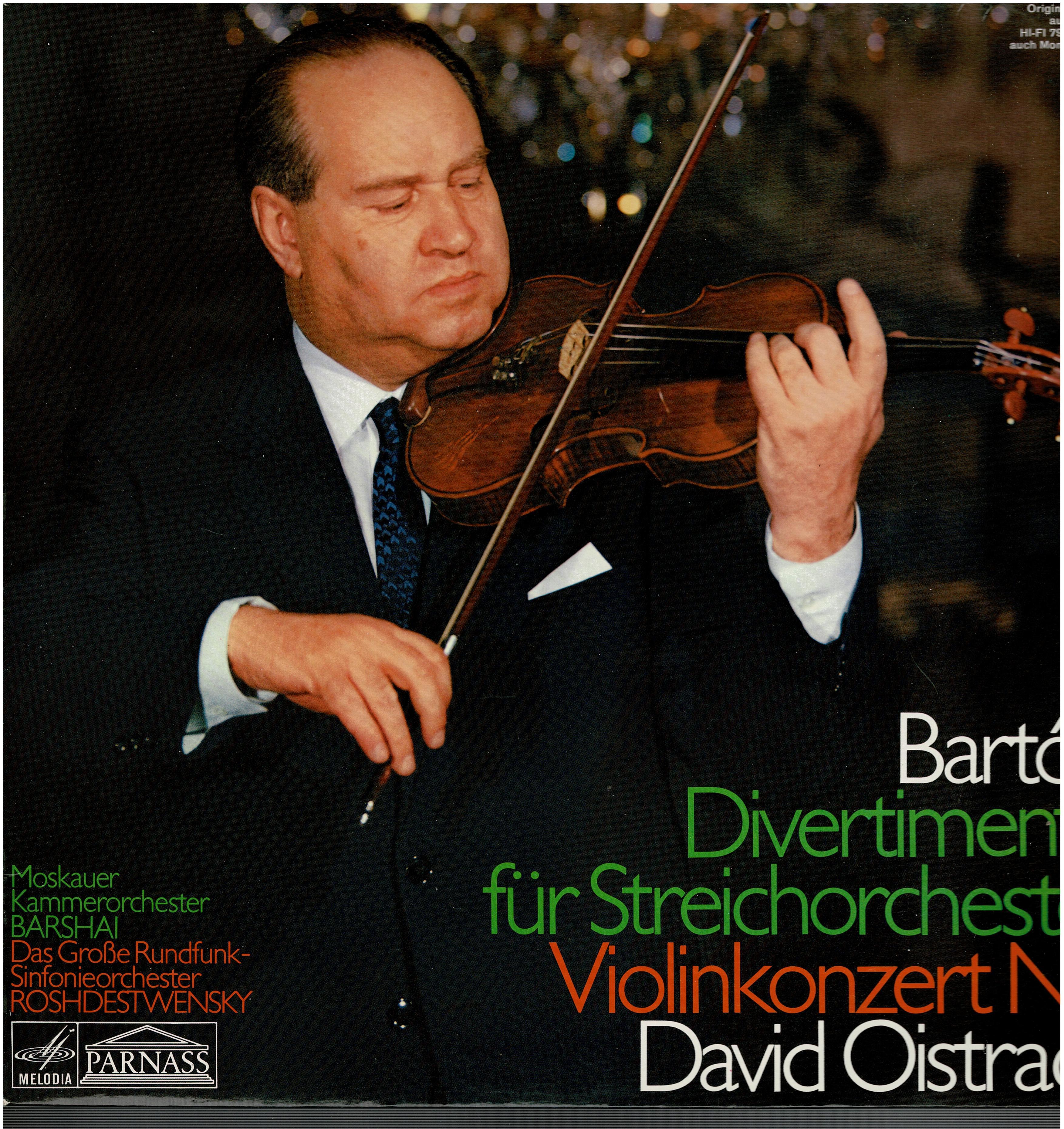 Bela Bartok / David Oistrach • Divertimento Für Streichorchester / Violinkonzert Nr.1